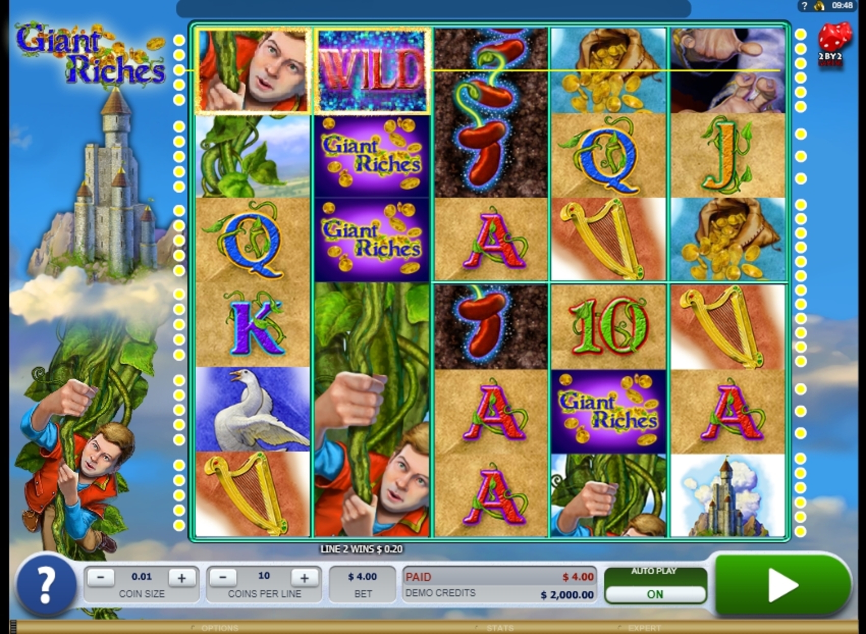 Win Money in Giant Riches Free Slot Game by 2 By 2 Gaming