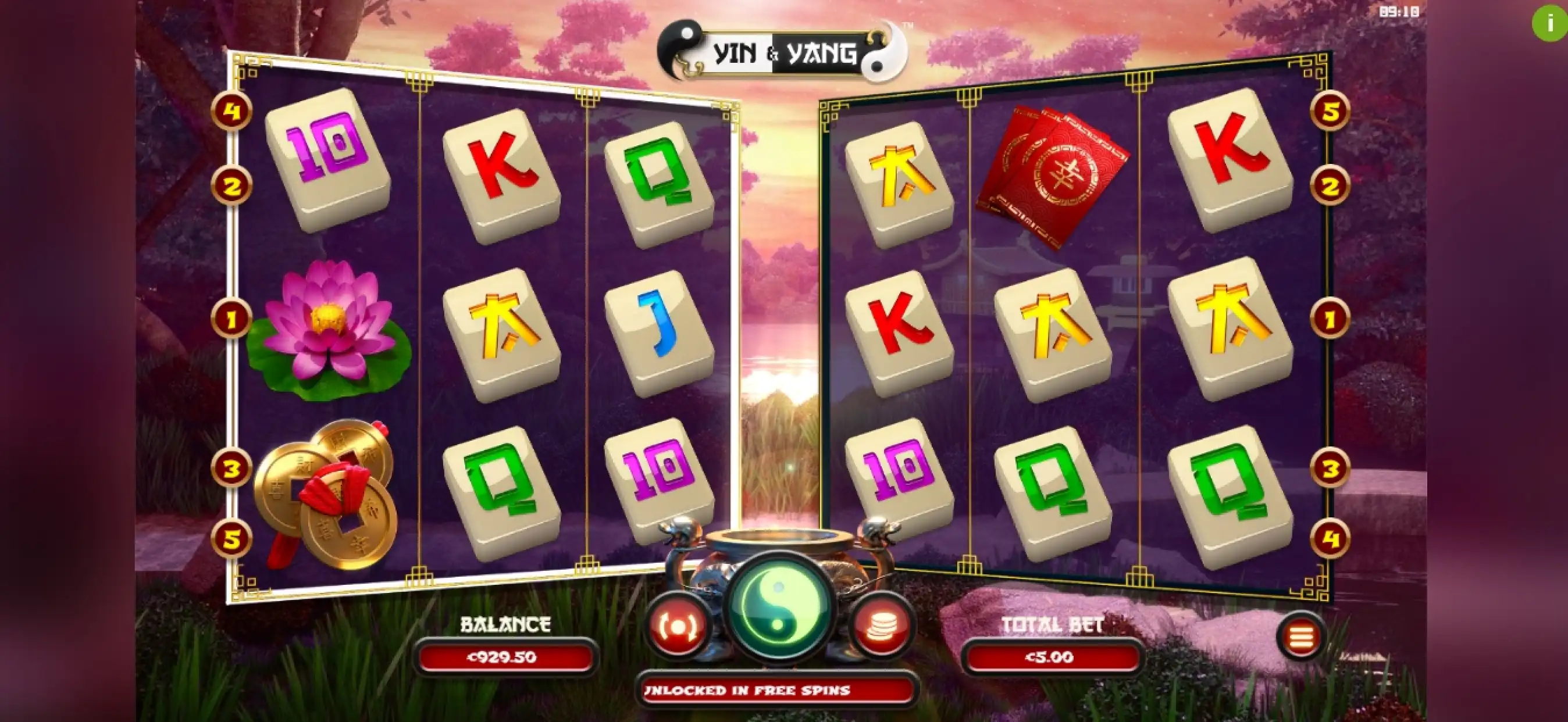 Reels in Yin & Yang Slot Game by BB Games