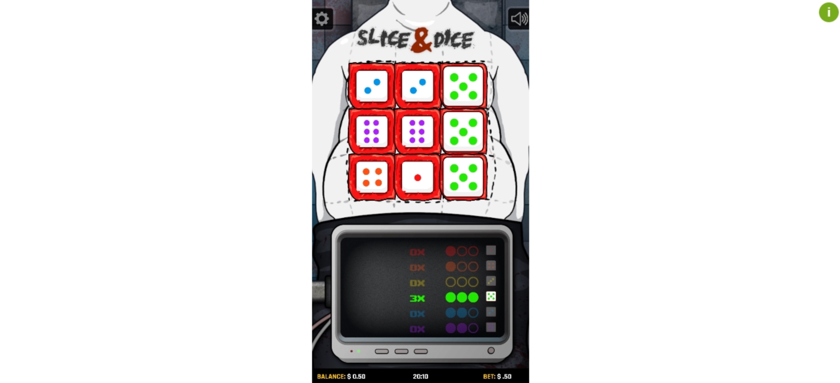 Win Money in Slice and Dice Free Slot Game by Black Pudding Games