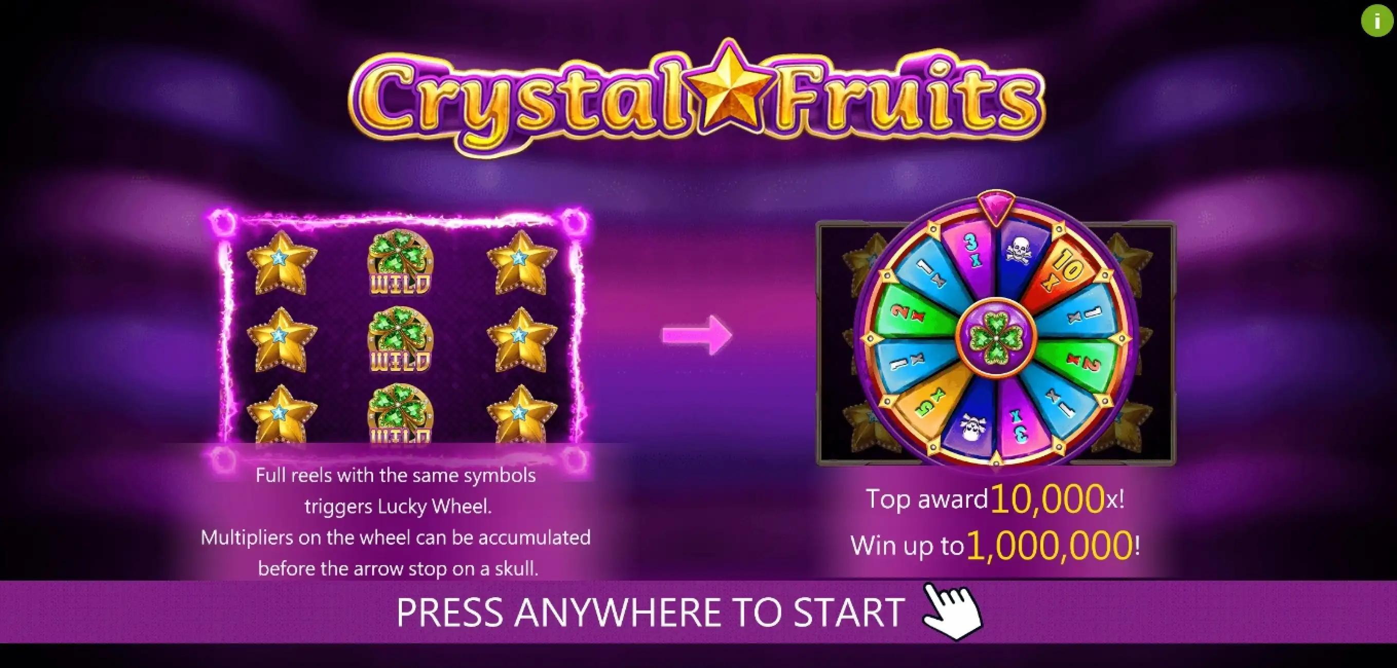 Play Crystal Fruits Free Casino Slot Game by Dragoon Soft