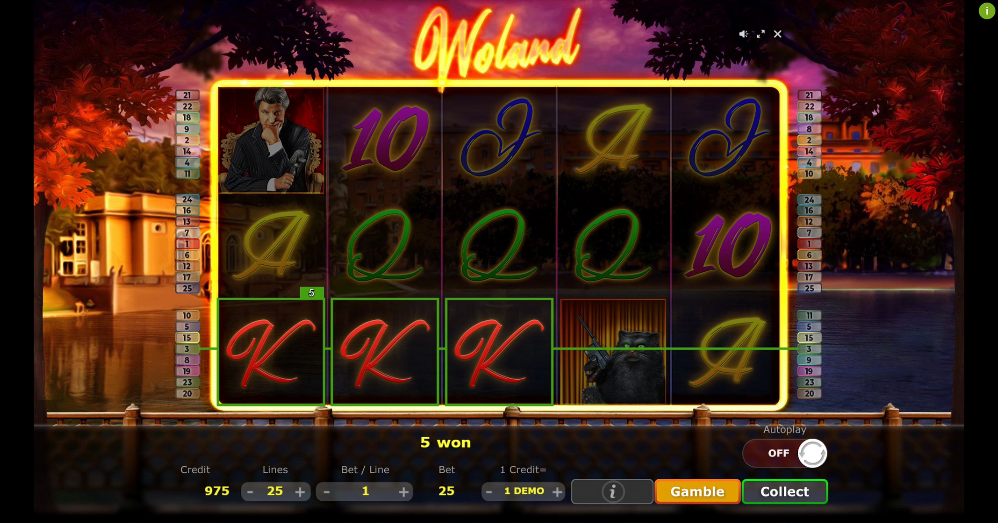 Win Money in Woland Free Slot Game by Five Men Games
