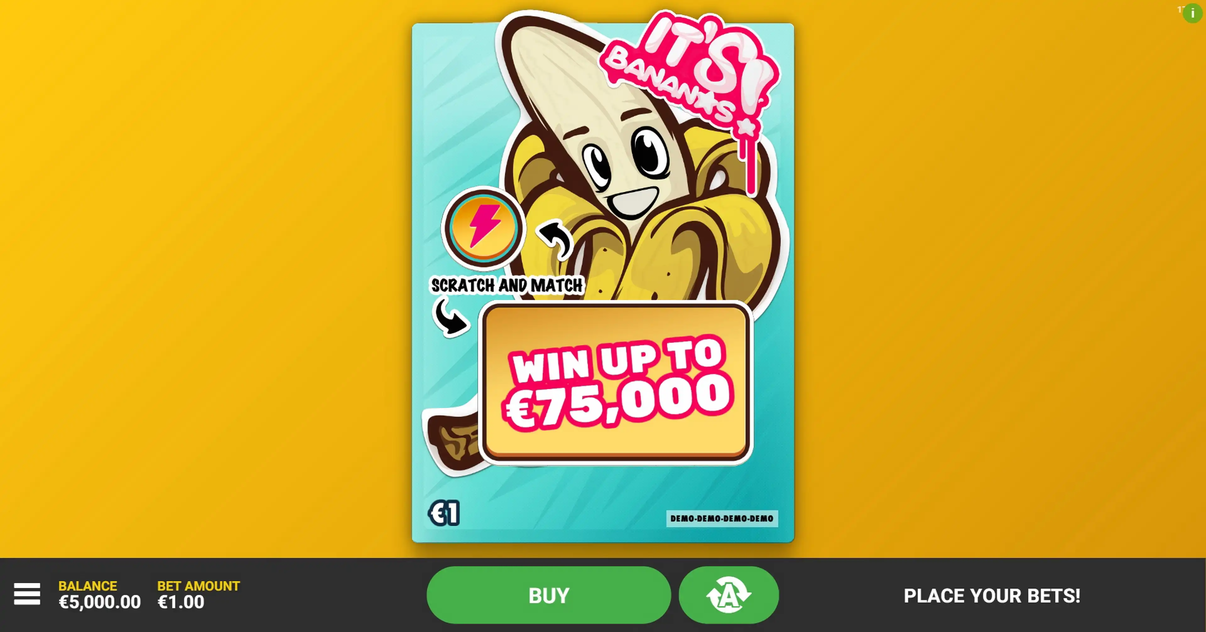 Reels in It's Bananas Slot Game by Hacksaw Gaming