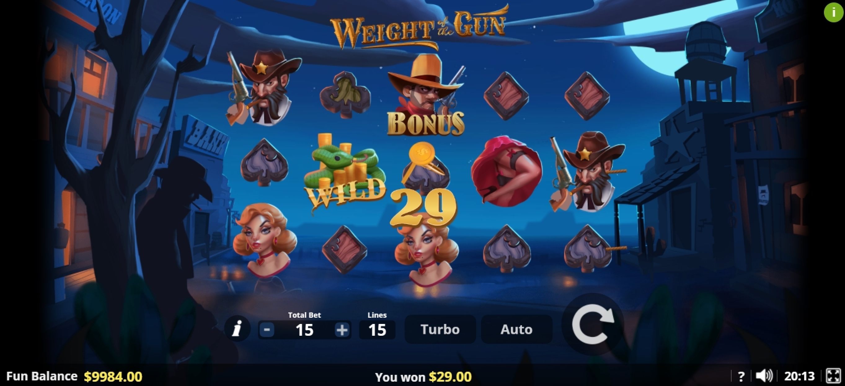 Win Money in Weight of the Gun Free Slot Game by Lady Luck Games