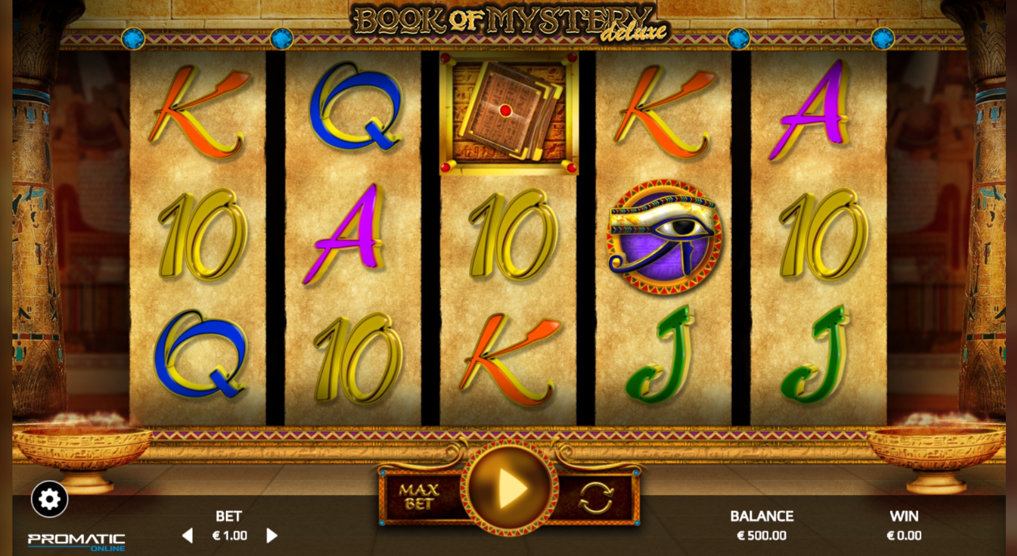Reels in Book of Mystery Deluxe Slot Game by Promatic Games
