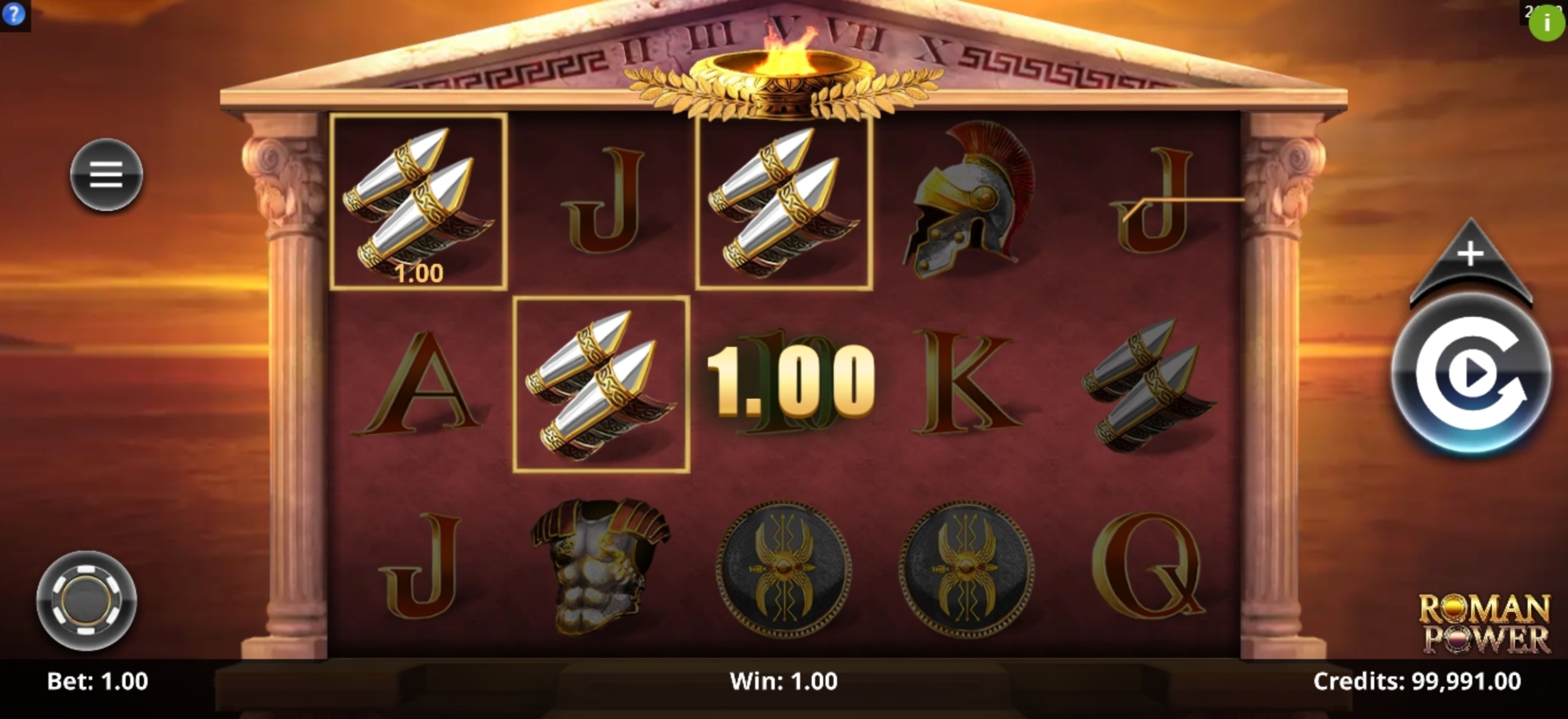 Win Money in Roman Power Free Slot Game by SpinPlay Games