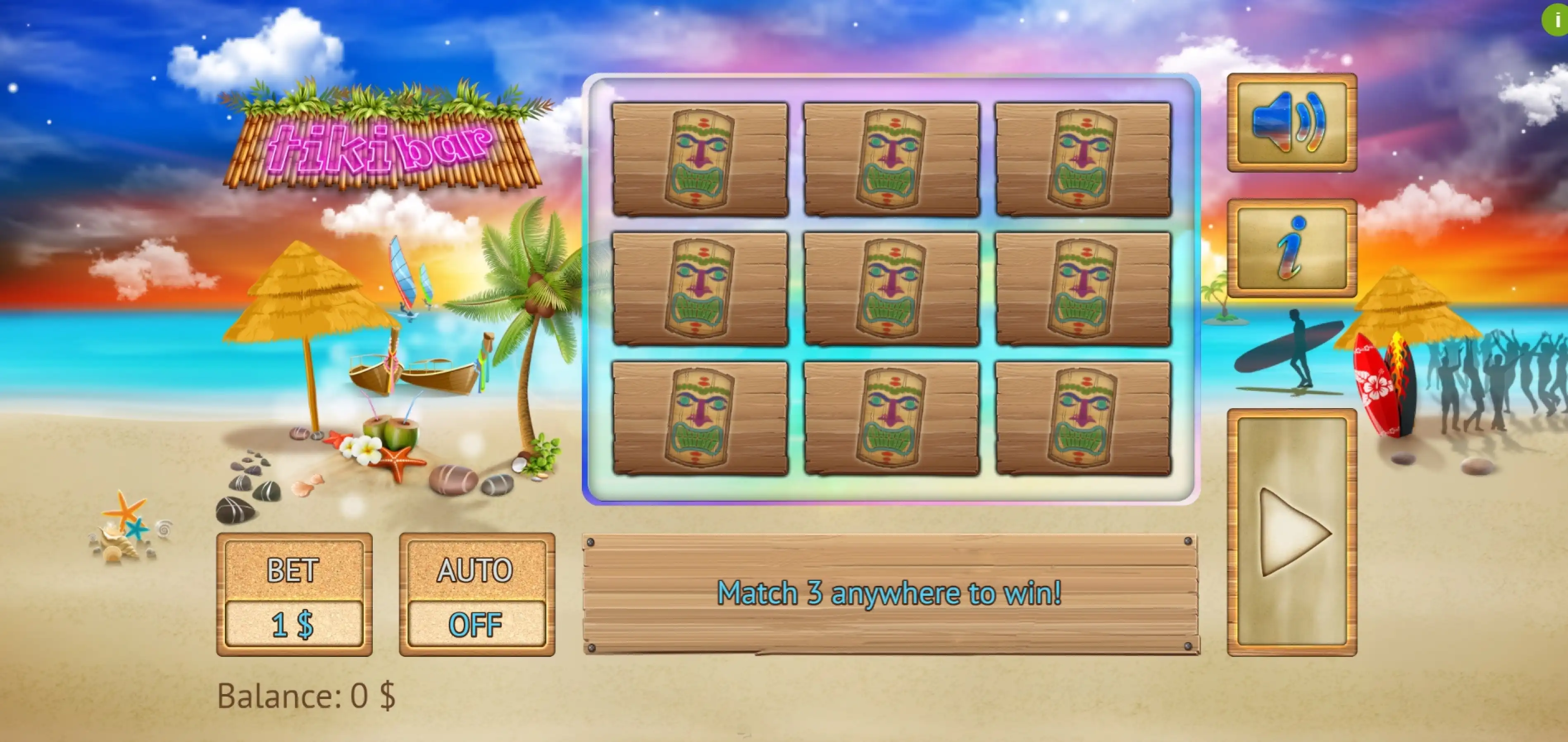 Reels in Tiki Bar Slot Game by Vermantia