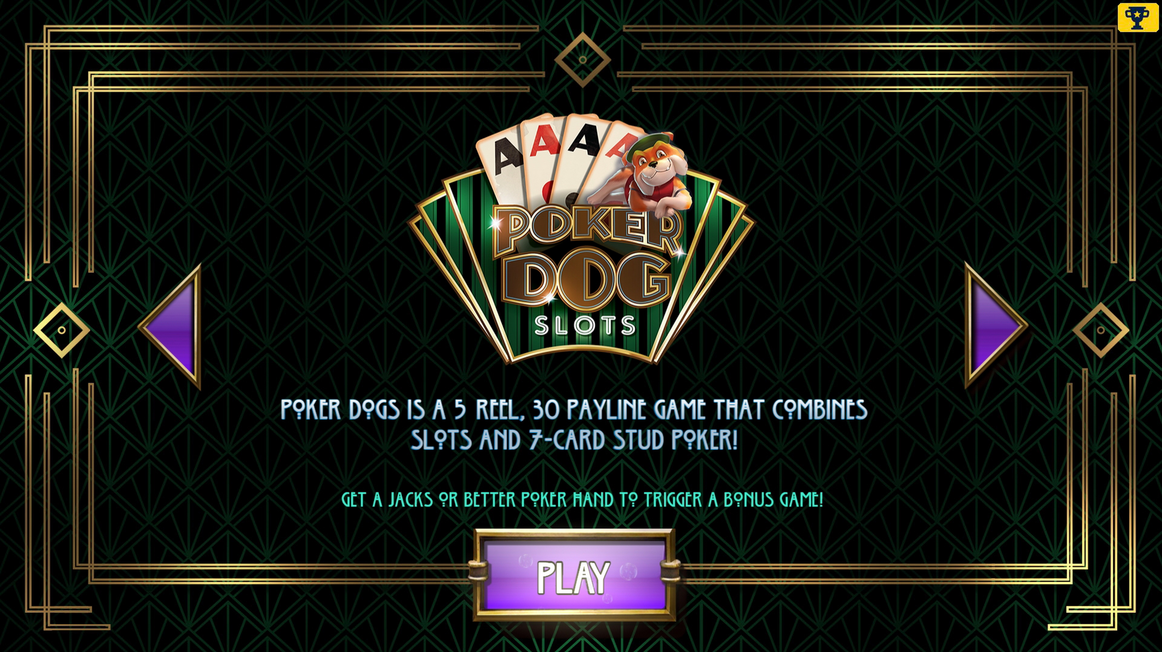 Play Poker Dogs Free Casino Slot Game by Asylum Labs