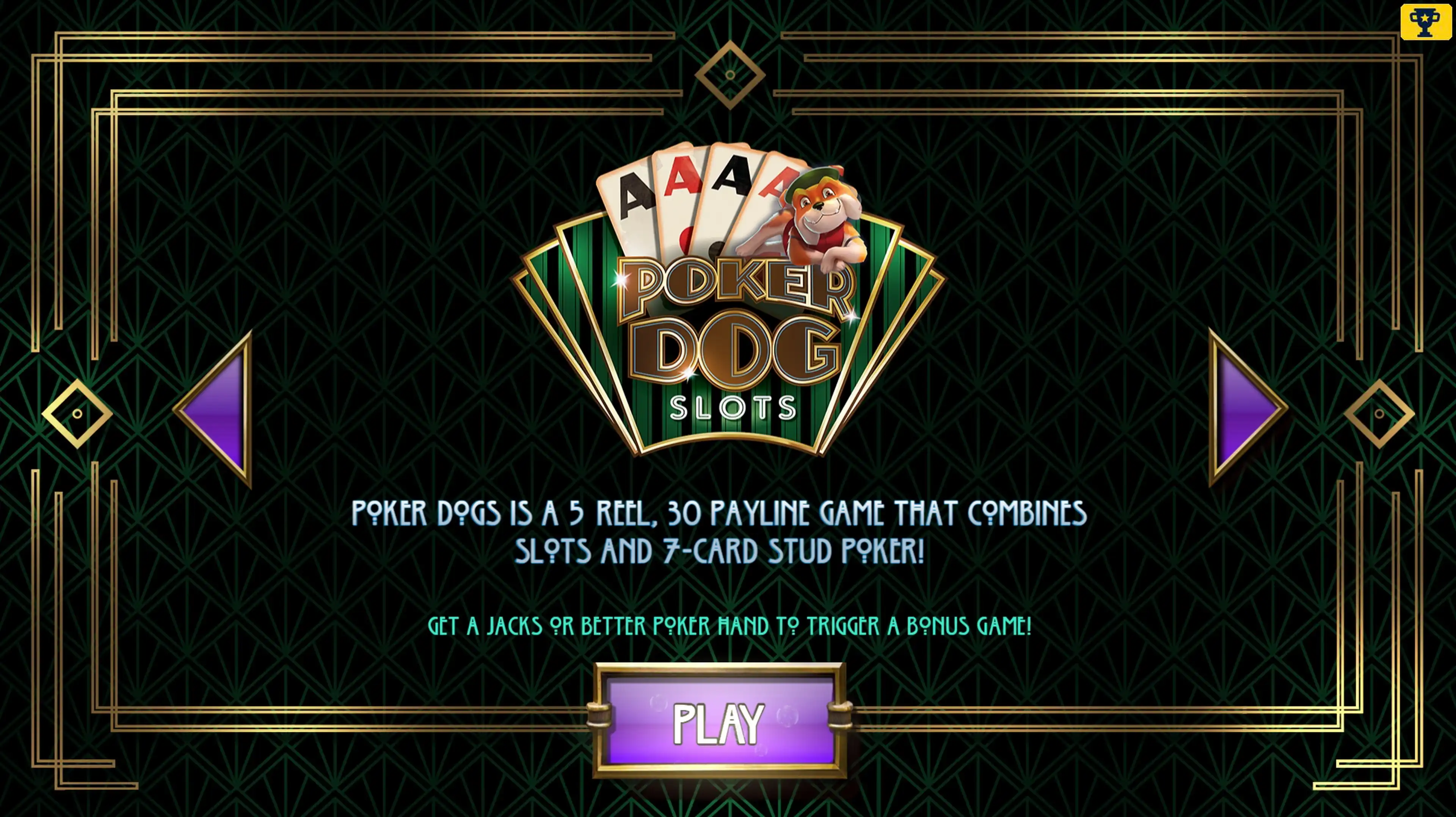 Play Poker Dogs Free Casino Slot Game by Asylum Labs