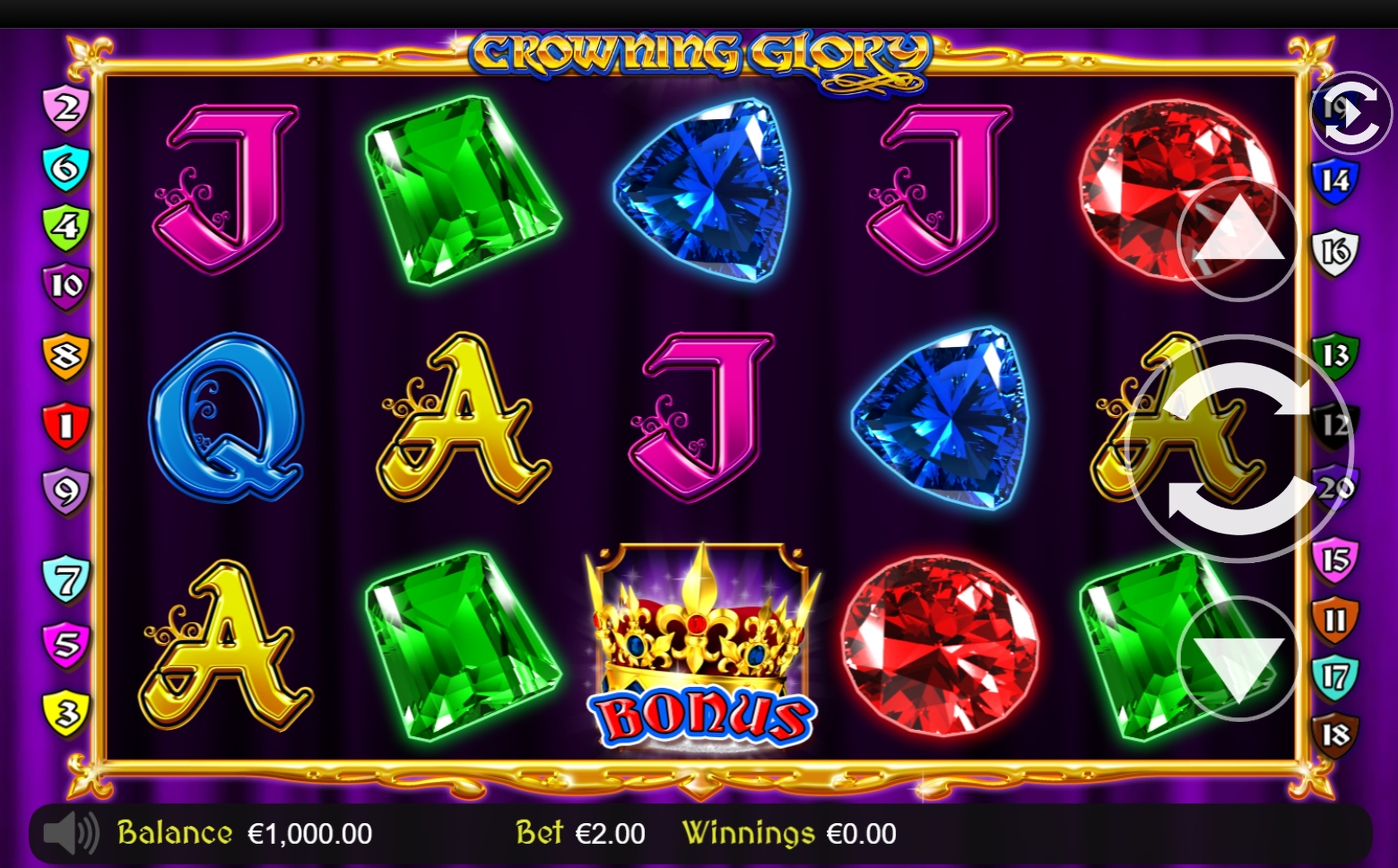 Reels in Crowning Glory Slot Game by Betdigital