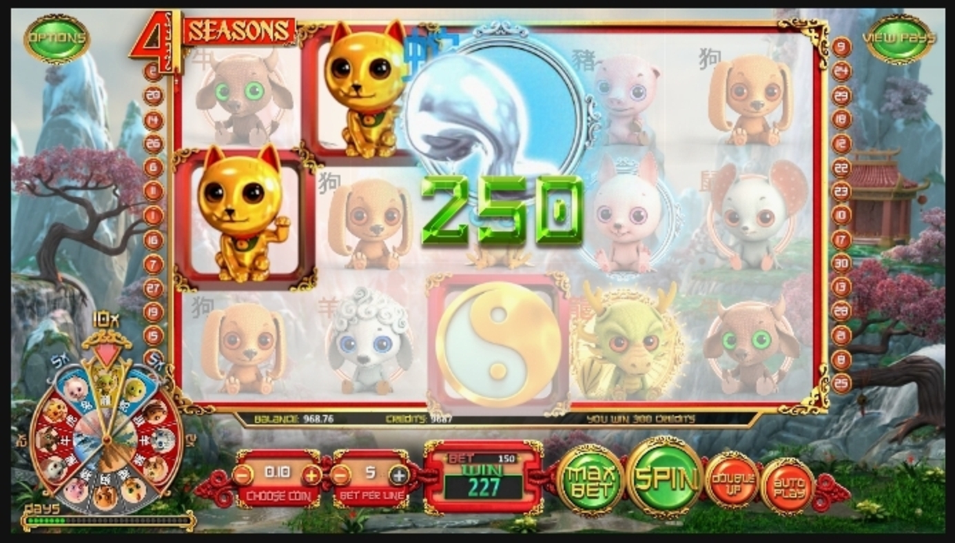 Win Money in 4 Seasons Free Slot Game by Betsoft
