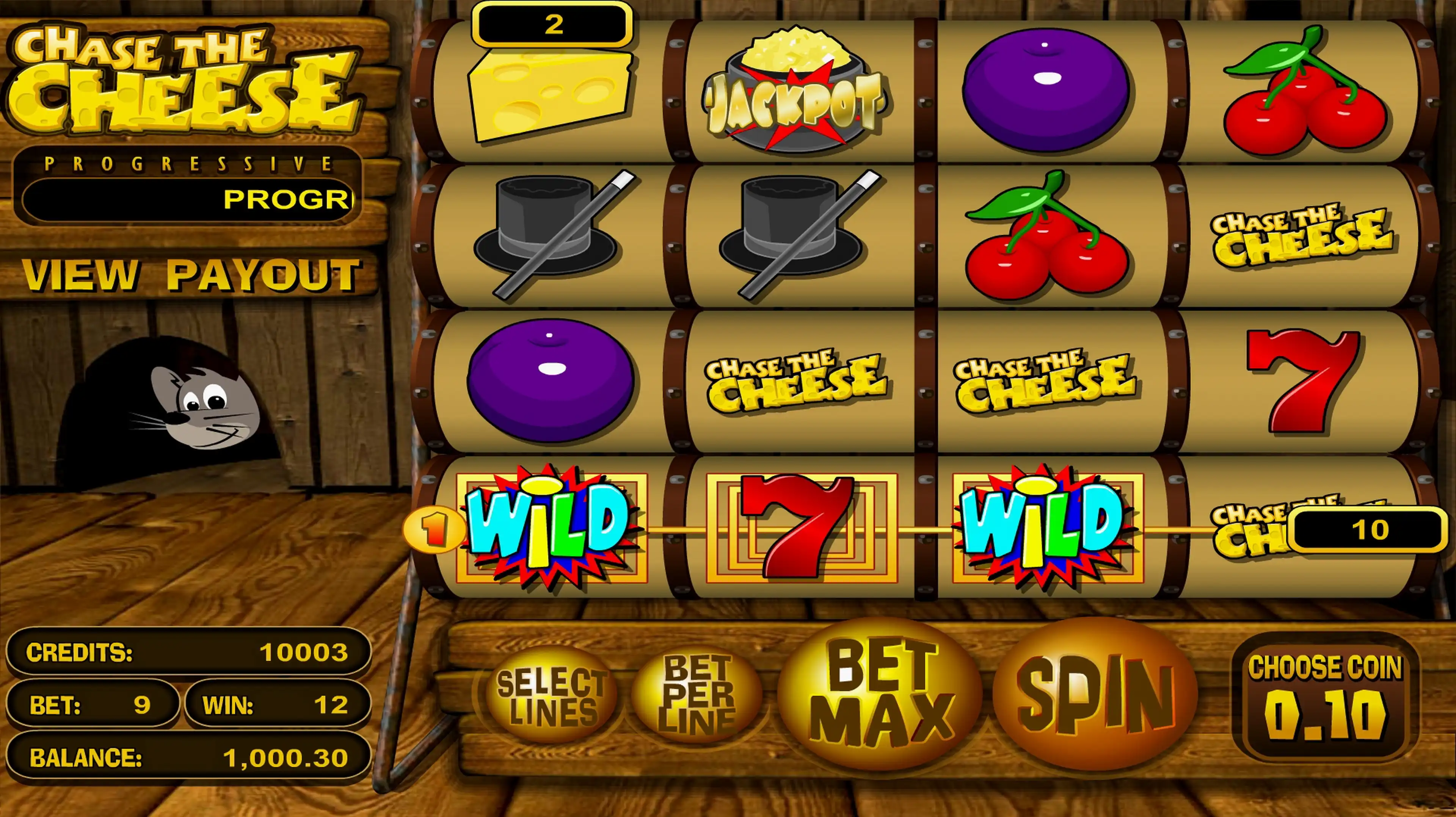 Win Money in Chase the Cheese Free Slot Game by Betsoft