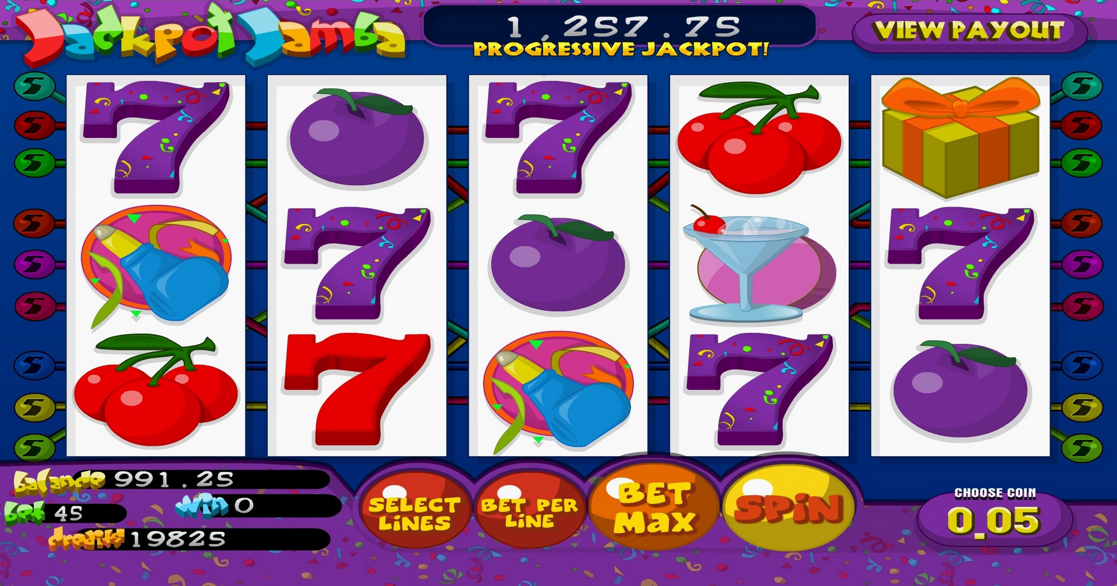 Reels in Jackpot Jamba Slot Game by Betsoft
