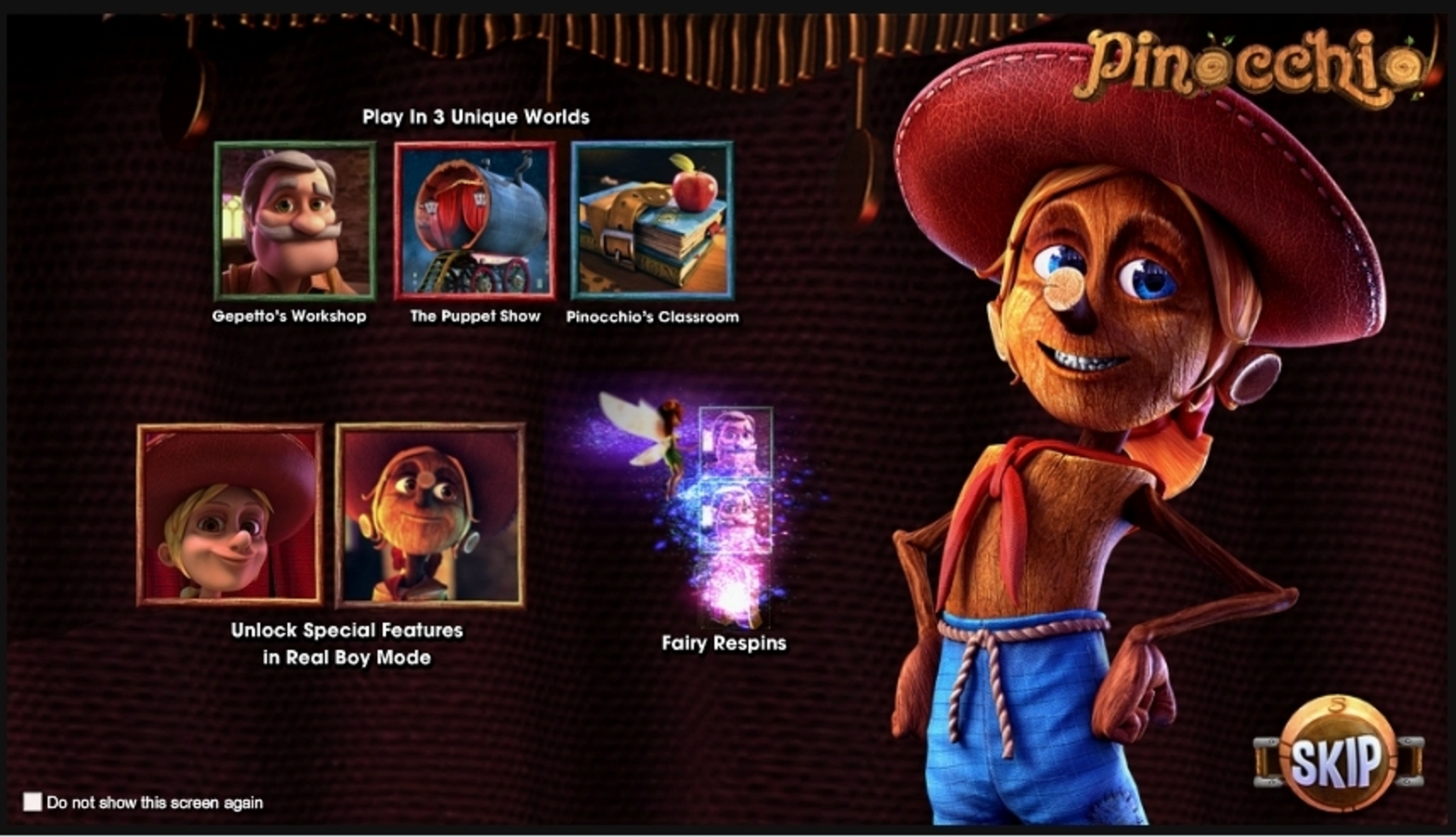 Play Pinocchio Free Casino Slot Game by Betsoft