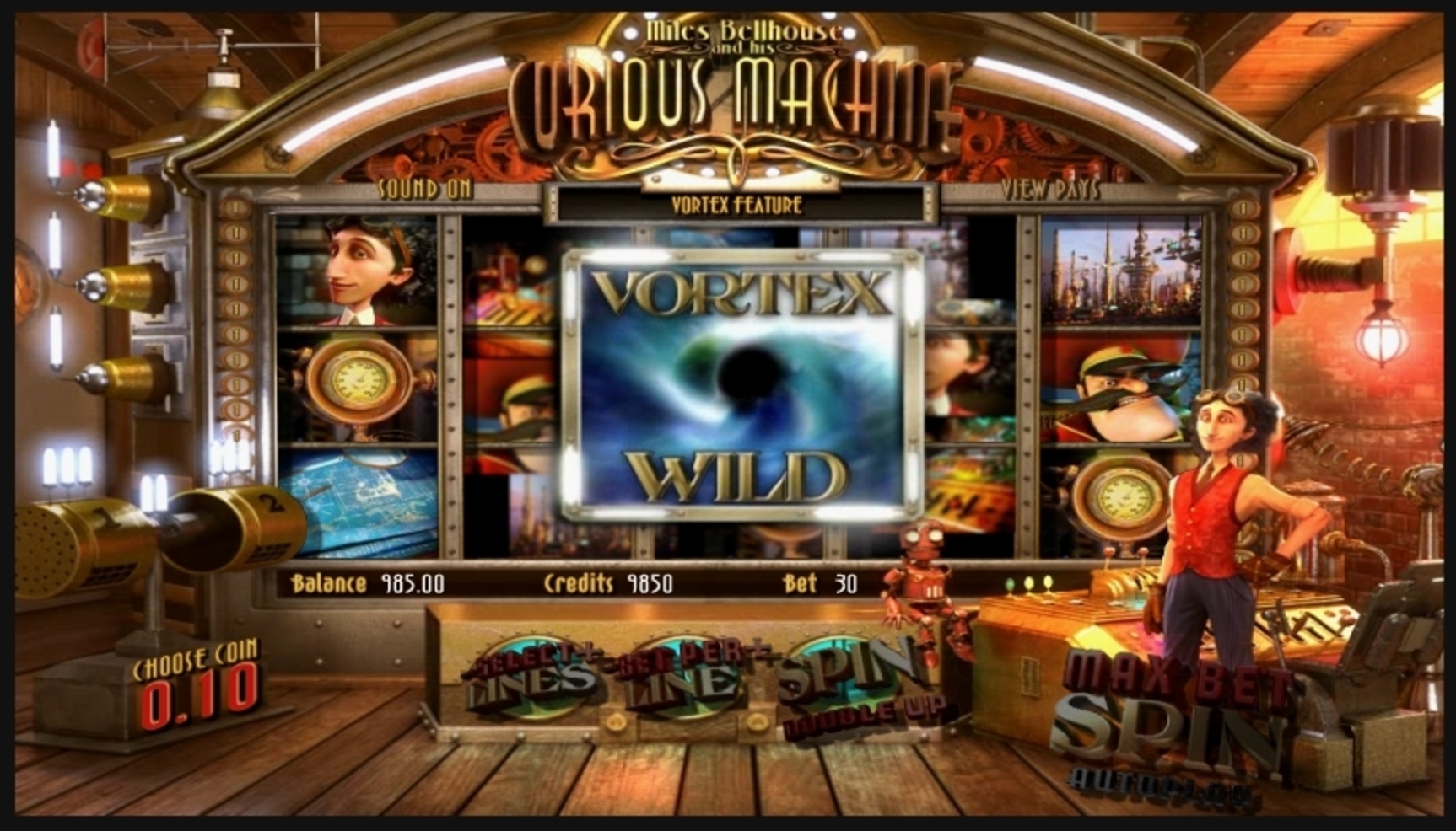 Win Money in The Curious Machine Free Slot Game by Betsoft