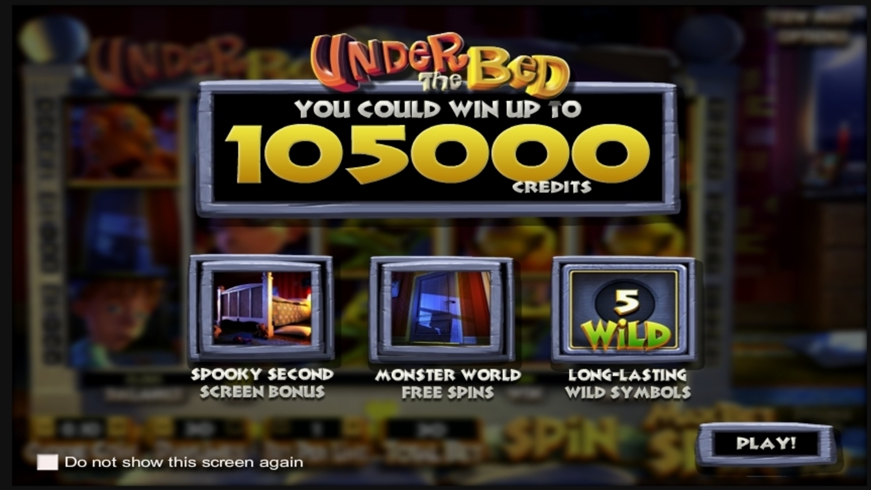 Play Under the Bed Free Casino Slot Game by Betsoft