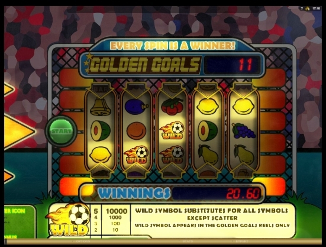 Win Money in Golden Goals Free Slot Game by Big Time Gaming