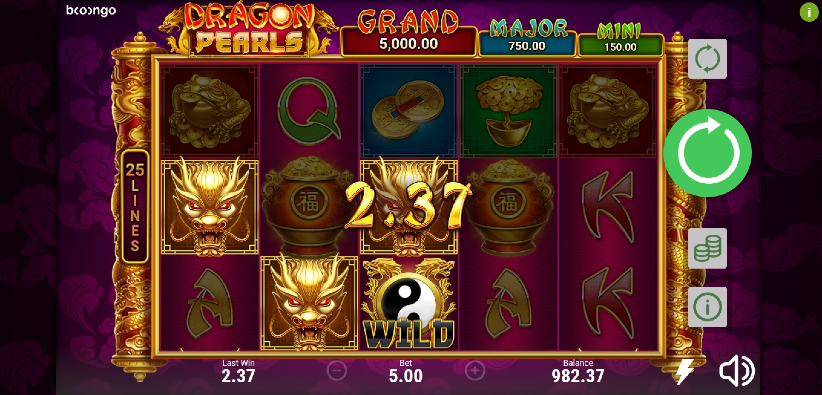 Win Money in Dragon Pearls: Hold & Win Free Slot Game by Booongo Gaming