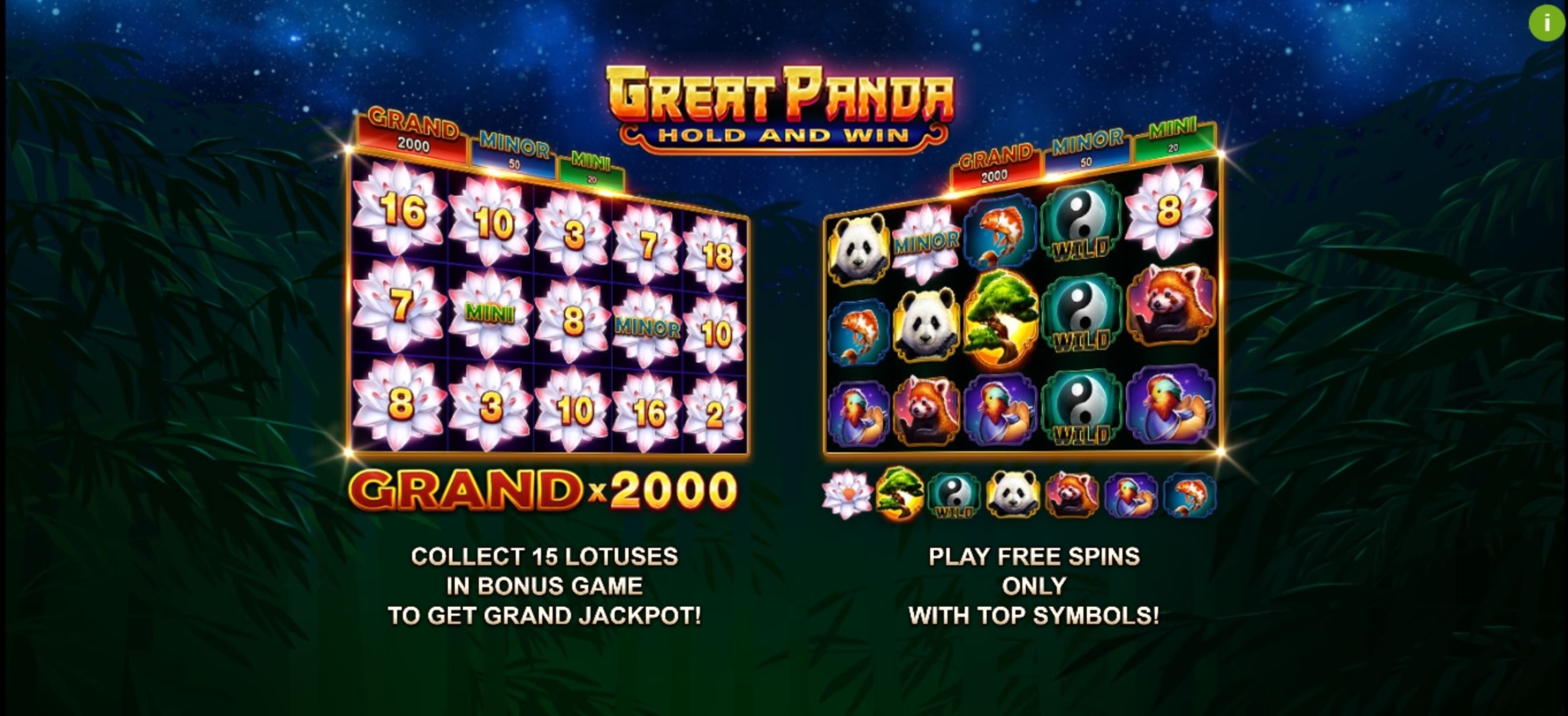 Play Great Panda Free Casino Slot Game by Booongo Gaming