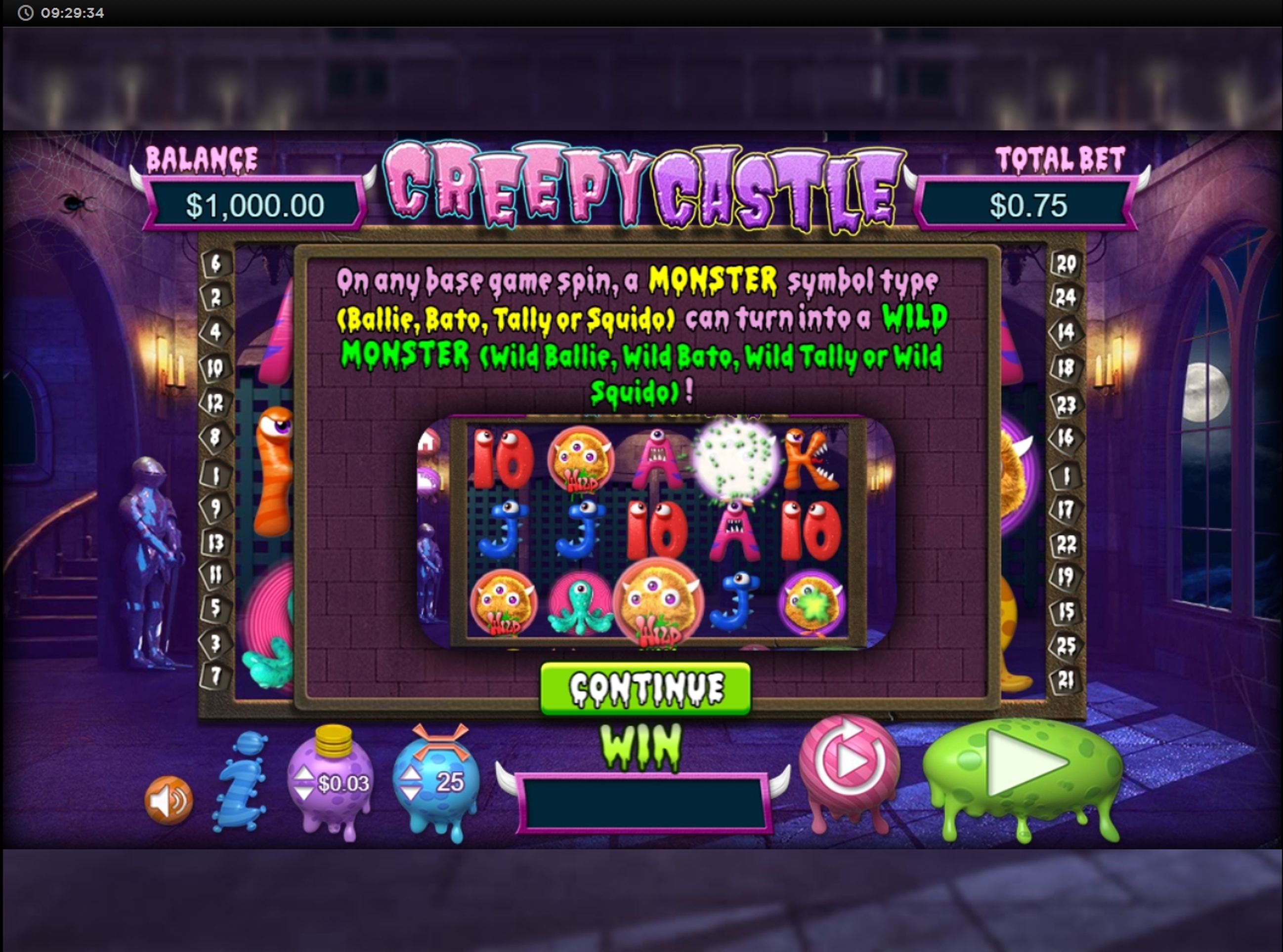 Play Creepy Castle Free Casino Slot Game by Chance Interactive