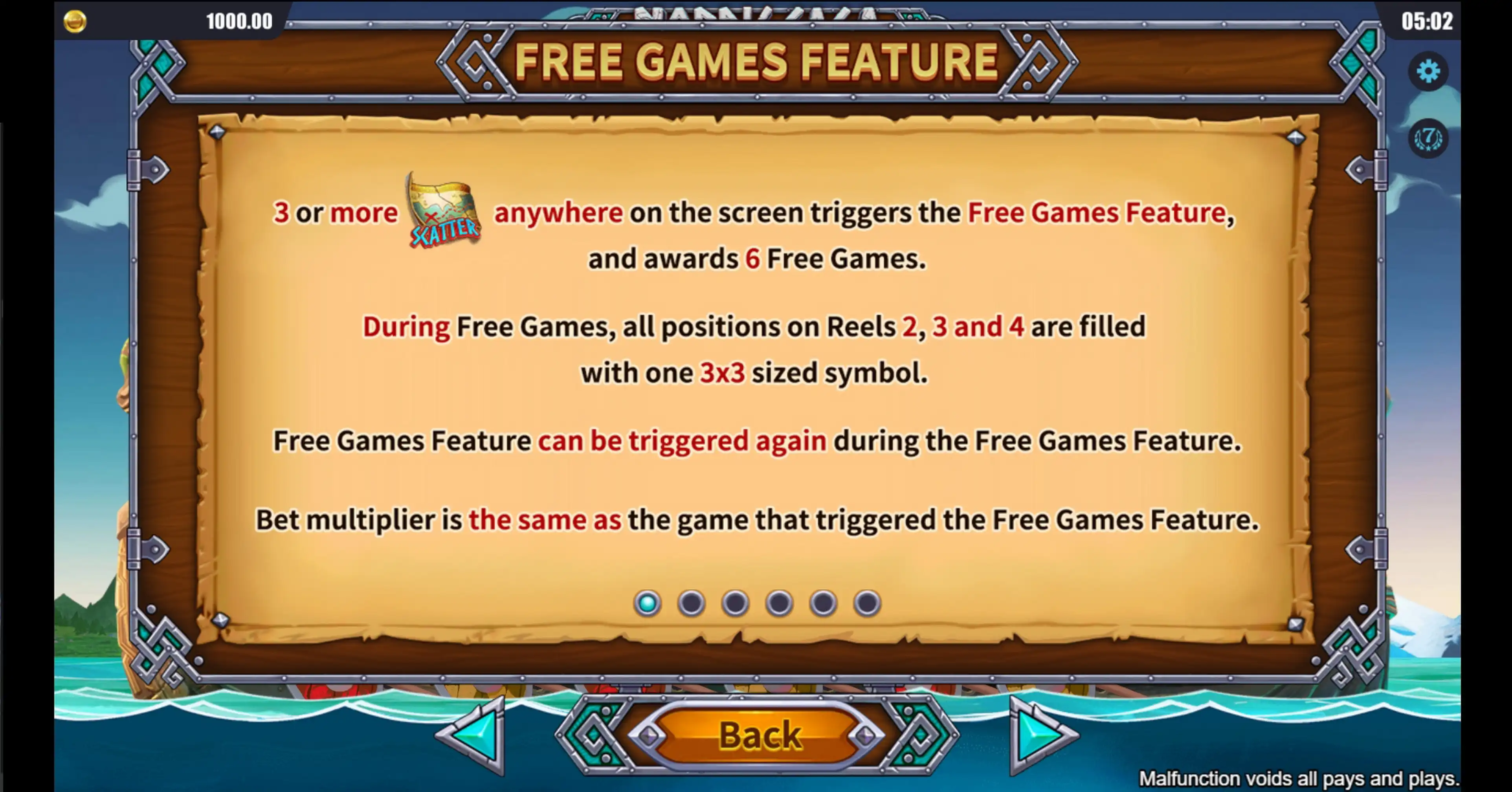 Info of Nordic Saga Slot Game by Dreamtech Gaming