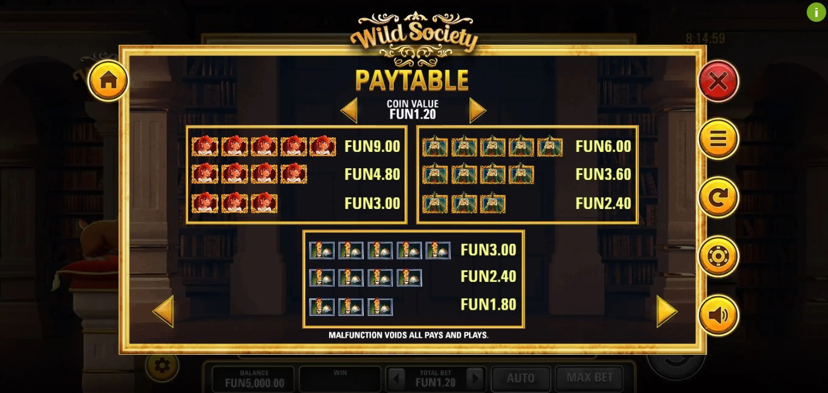 Info of Wild Society Slot Game by Electric Elephant