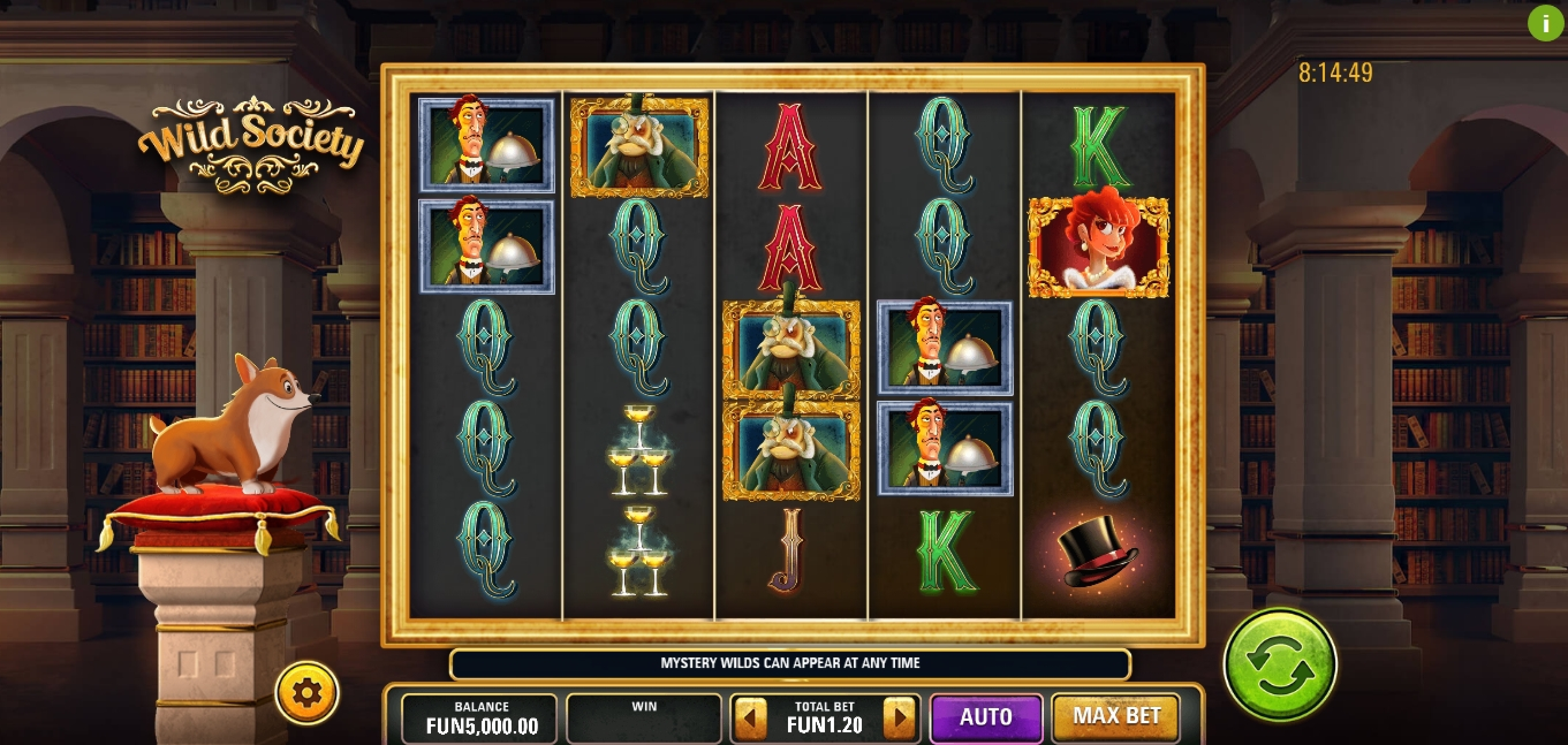 Reels in Wild Society Slot Game by Electric Elephant