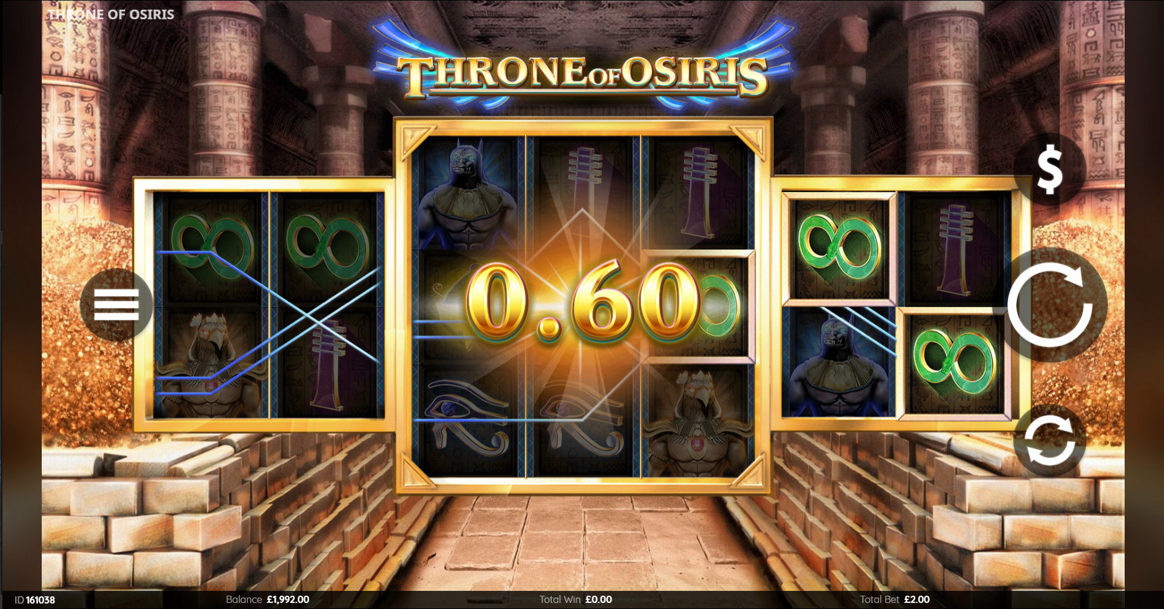 Win Money in Throne of Osiris Free Slot Game by Endemol Games