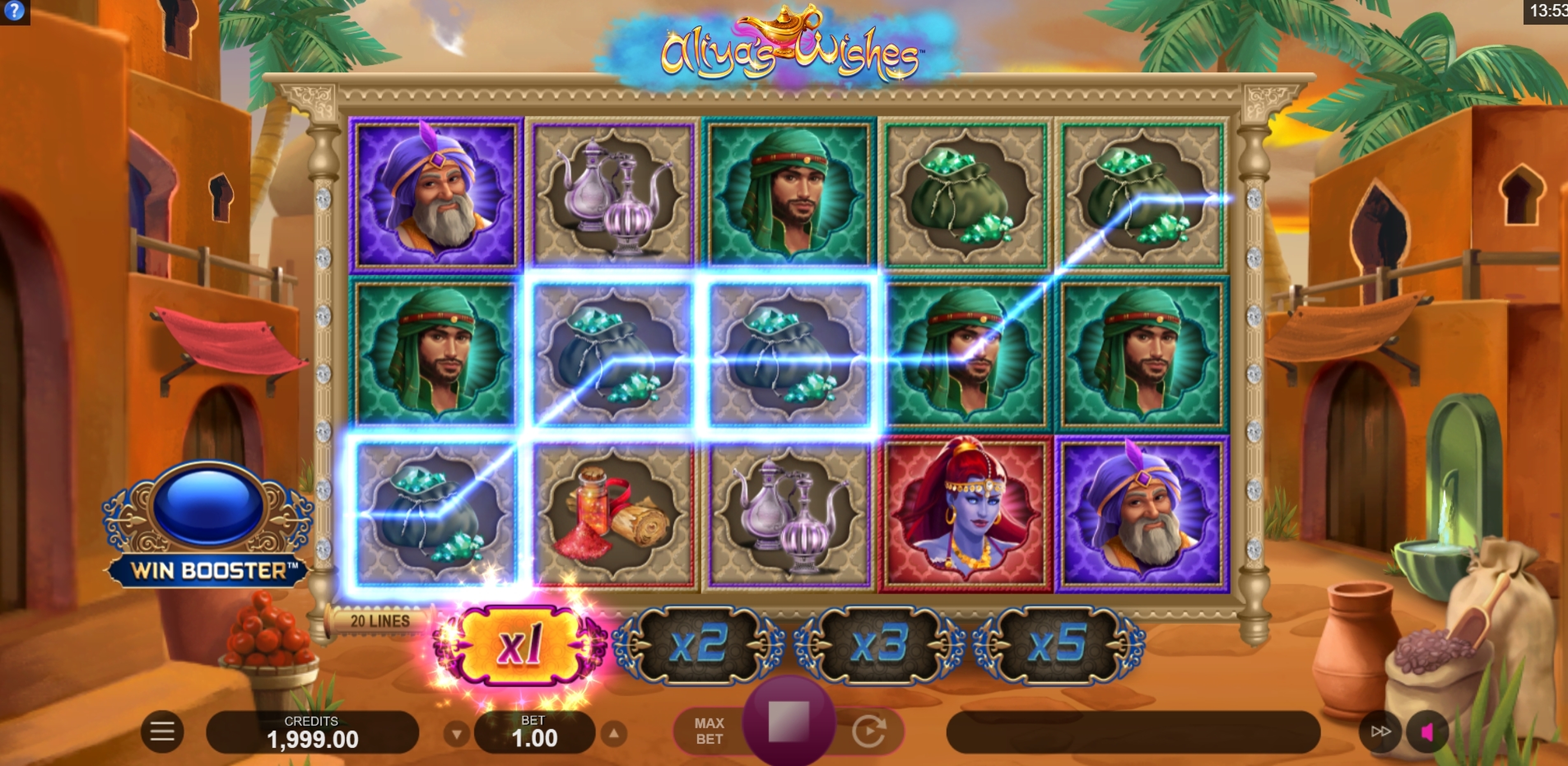 Win Money in Aliyas Wishes Free Slot Game by Fortune Factory Studios