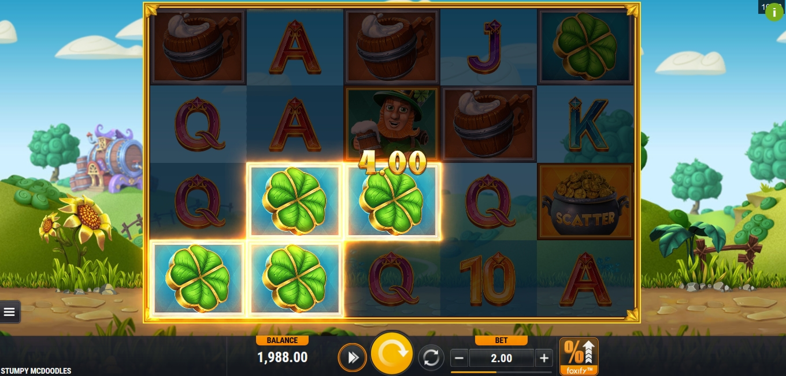 Win Money in Stumpy McDoodles Free Slot Game by Foxium
