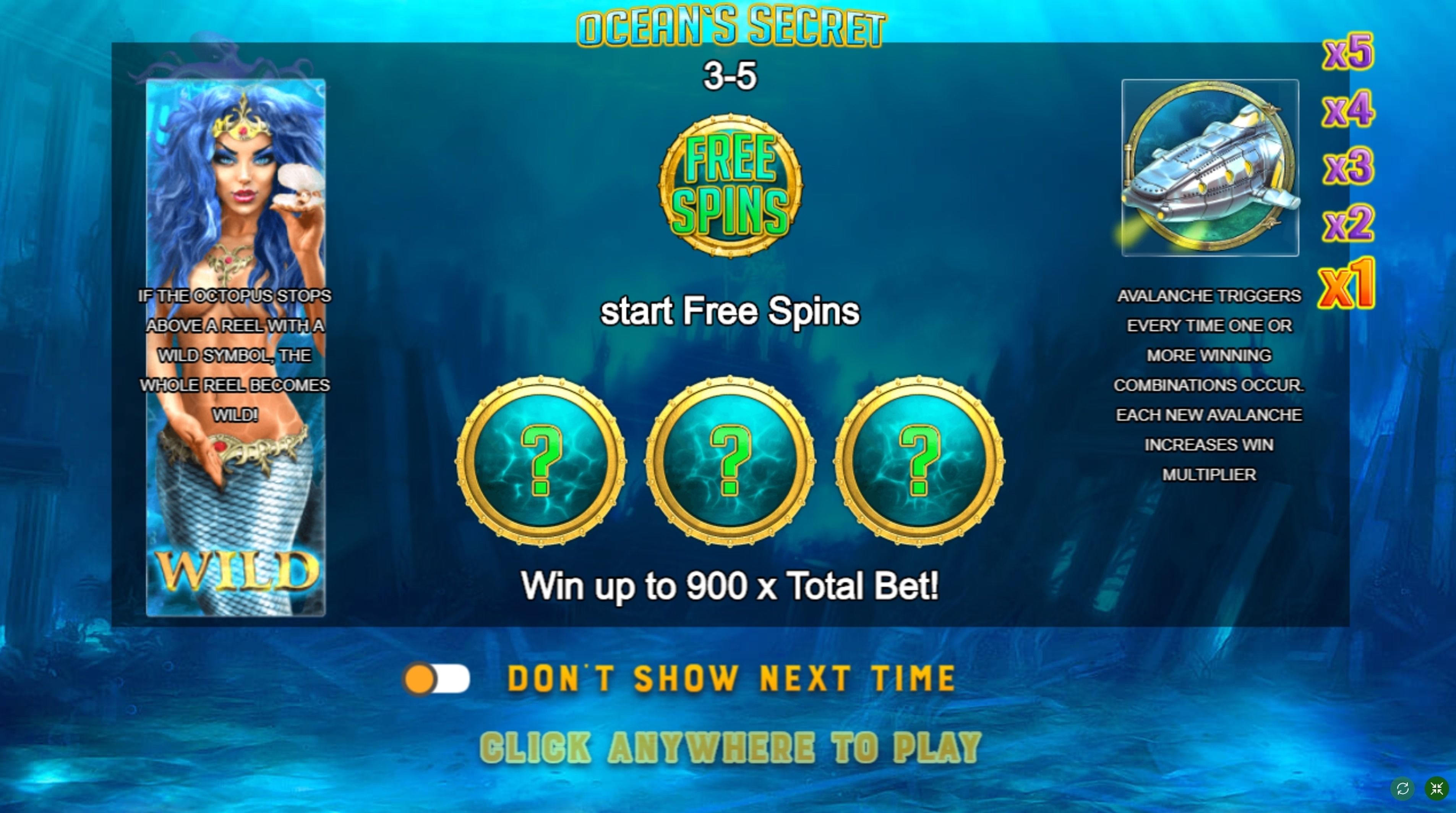 Play Ocean's Secret Free Casino Slot Game by FUGA Gaming