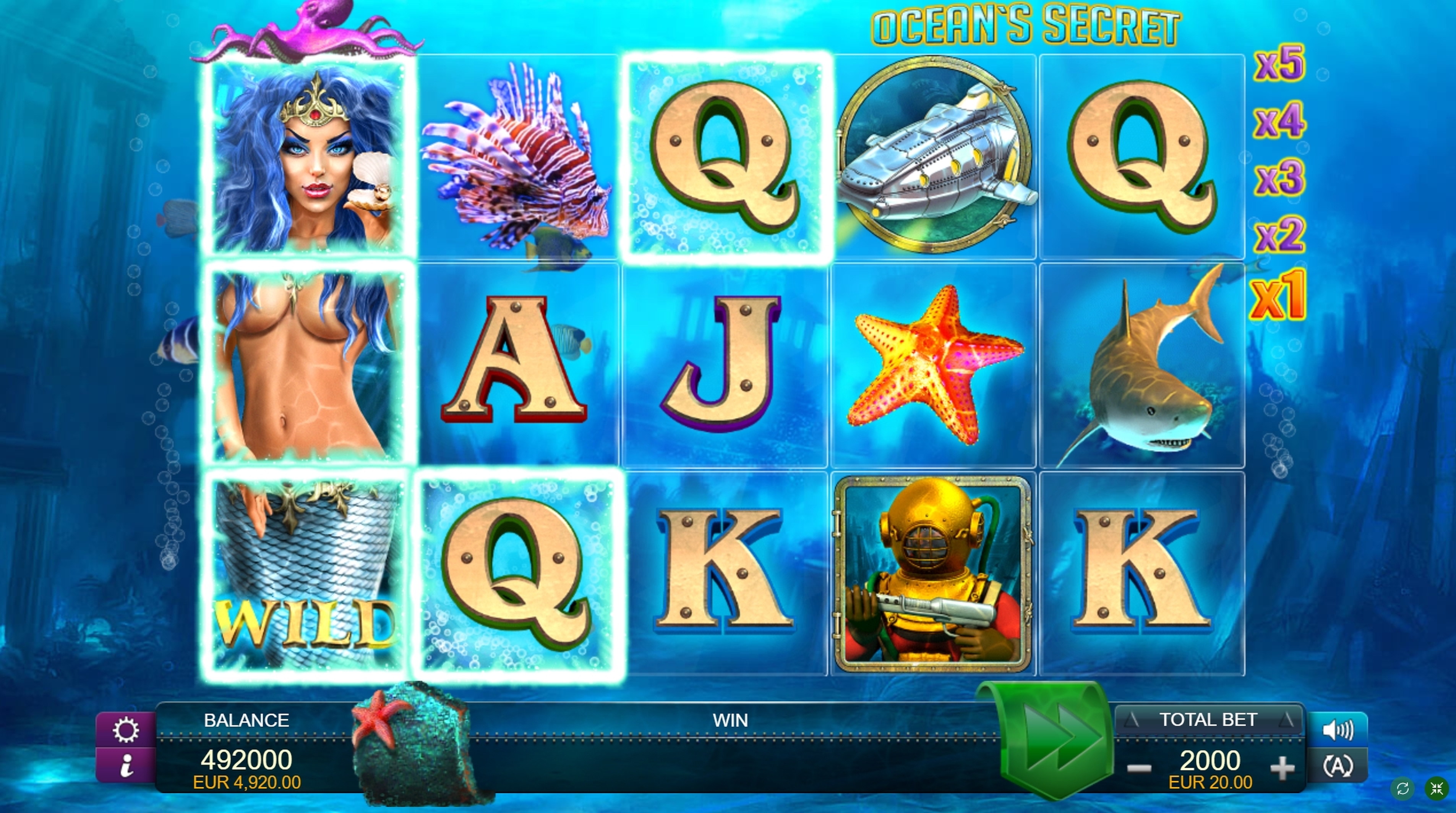 Win Money in Ocean's Secret Free Slot Game by FUGA Gaming