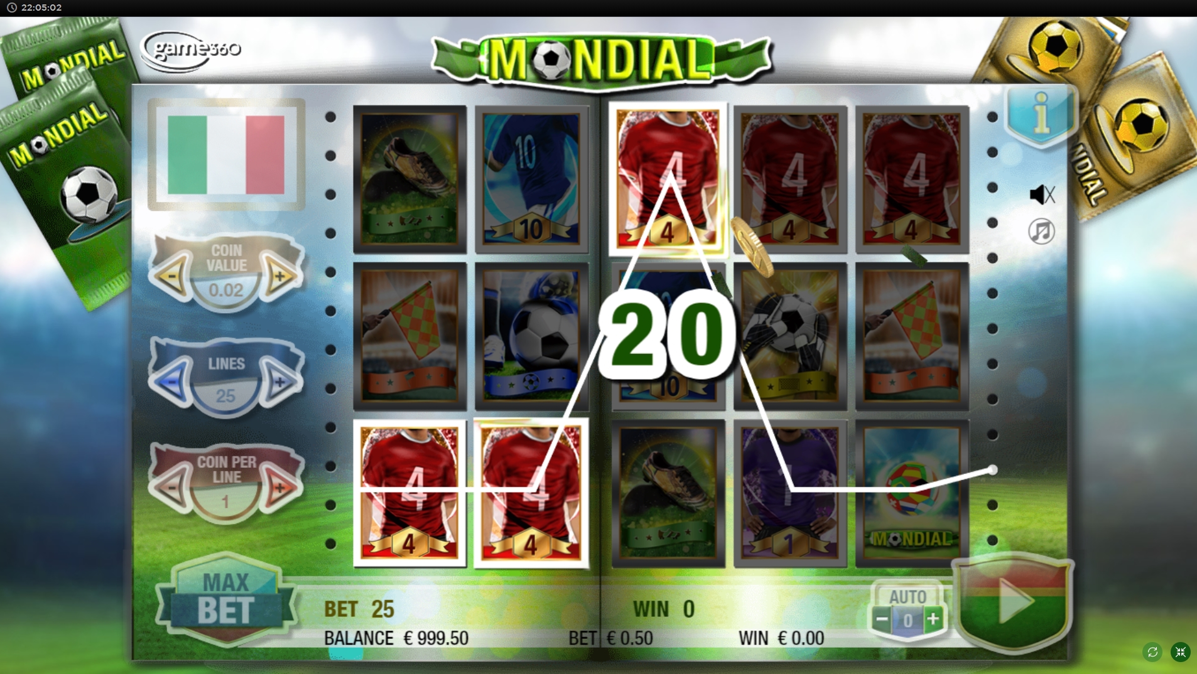 Win Money in Mondial Free Slot Game by Game360