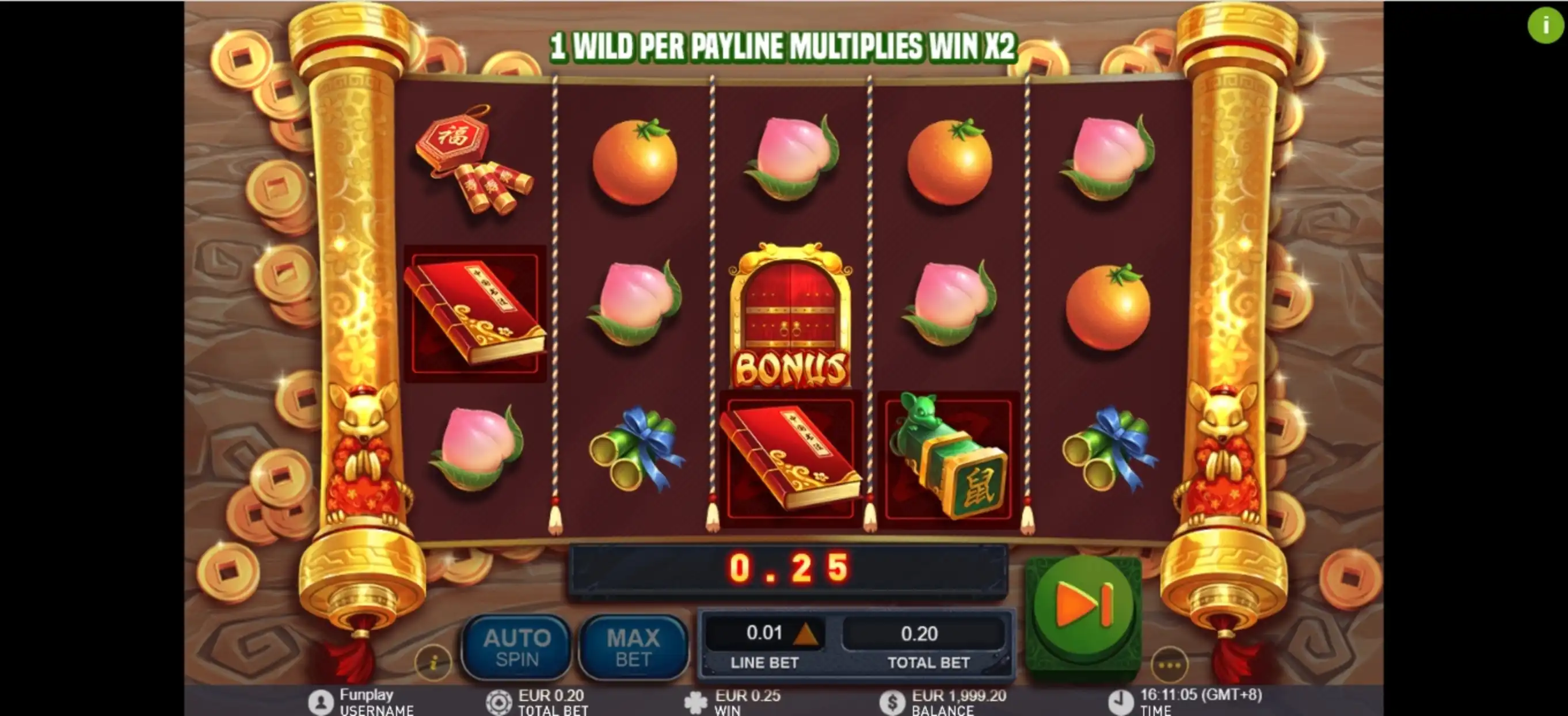 Win Money in Golden Ink Rat Free Slot Game by Gameplay Interactive