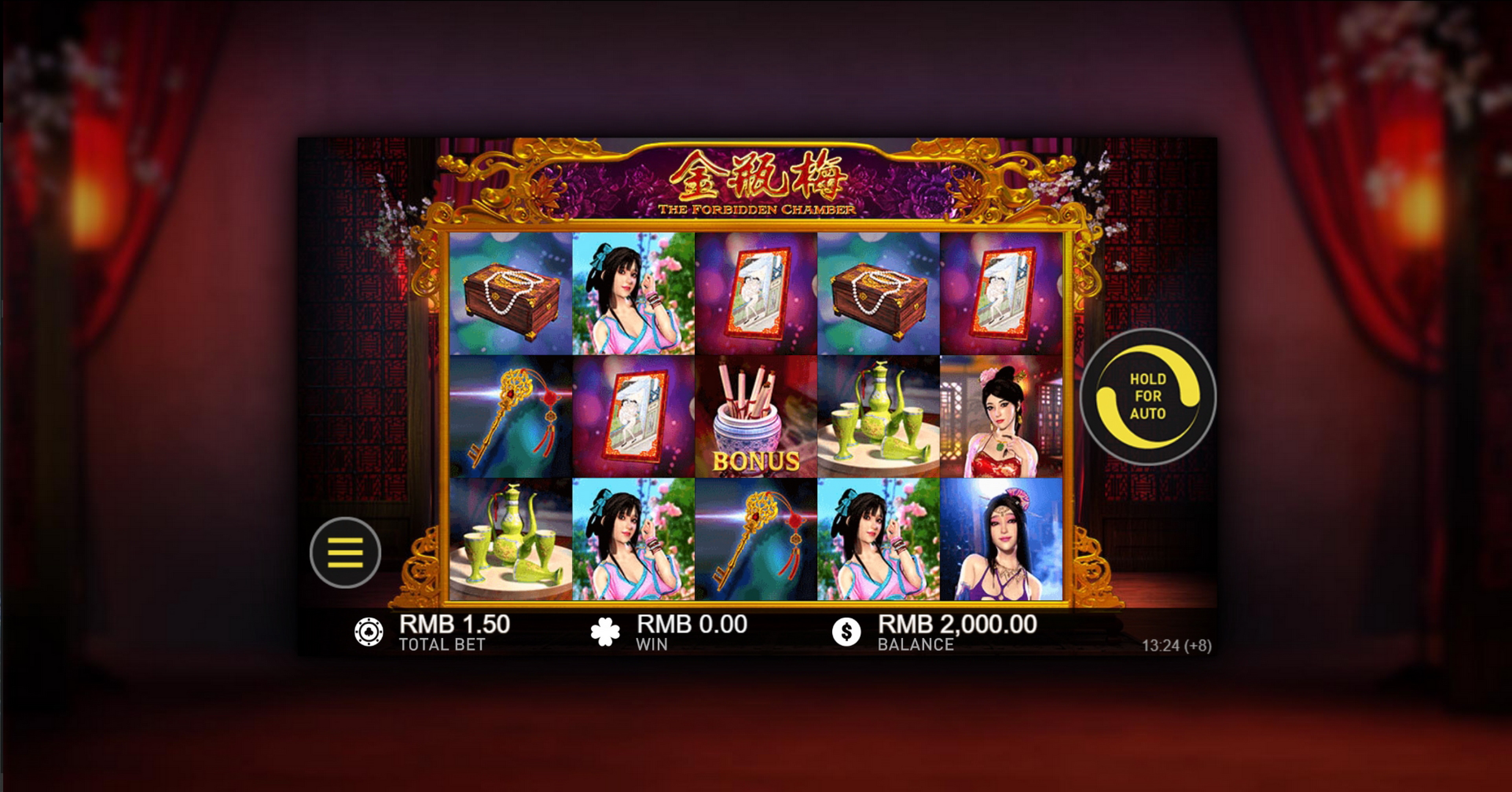 Reels in The Forbidden Chamber Slot Game by Gameplay Interactive