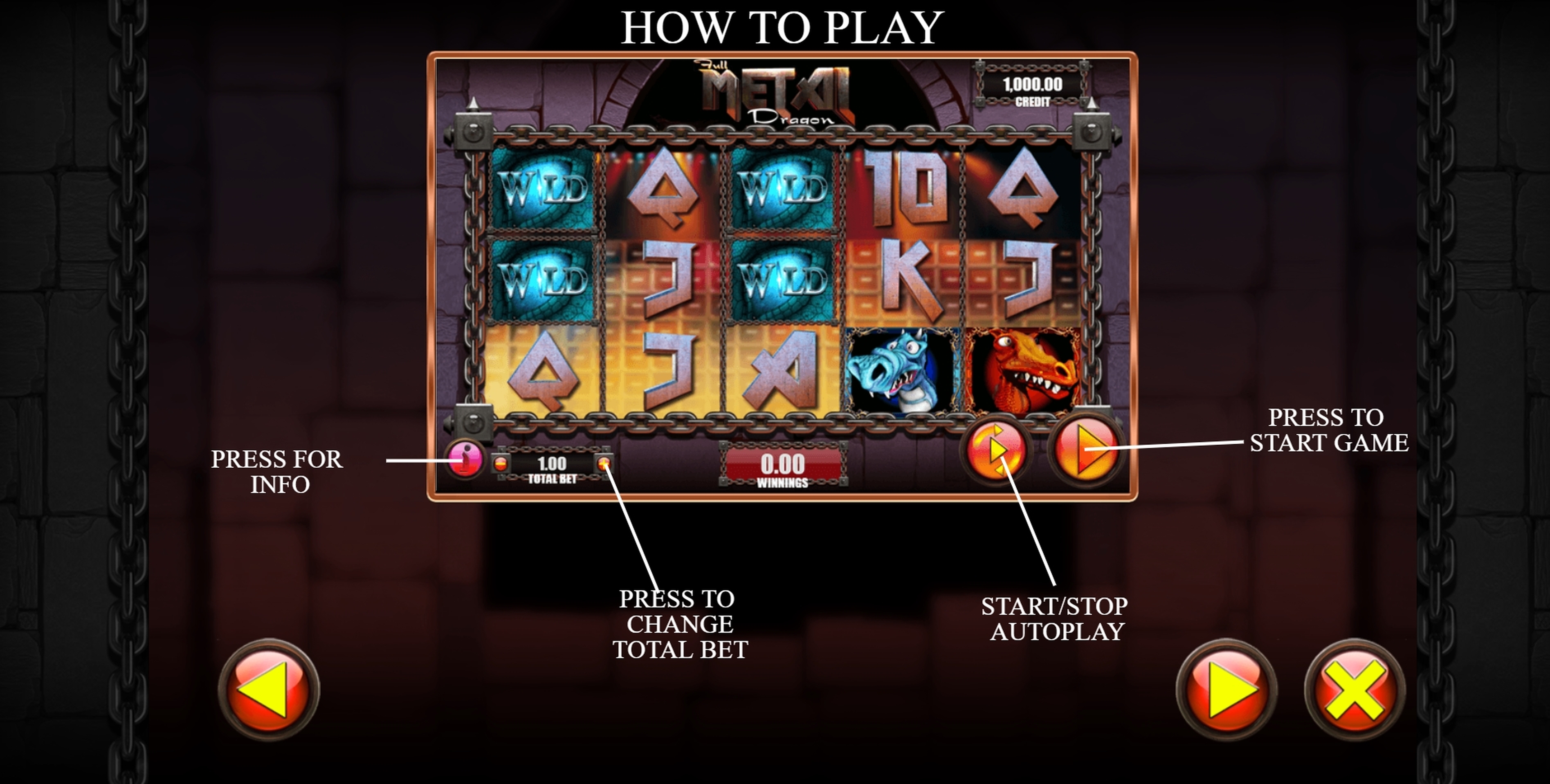 Info of Full Metal Dragon Slot Game by Games Warehouse