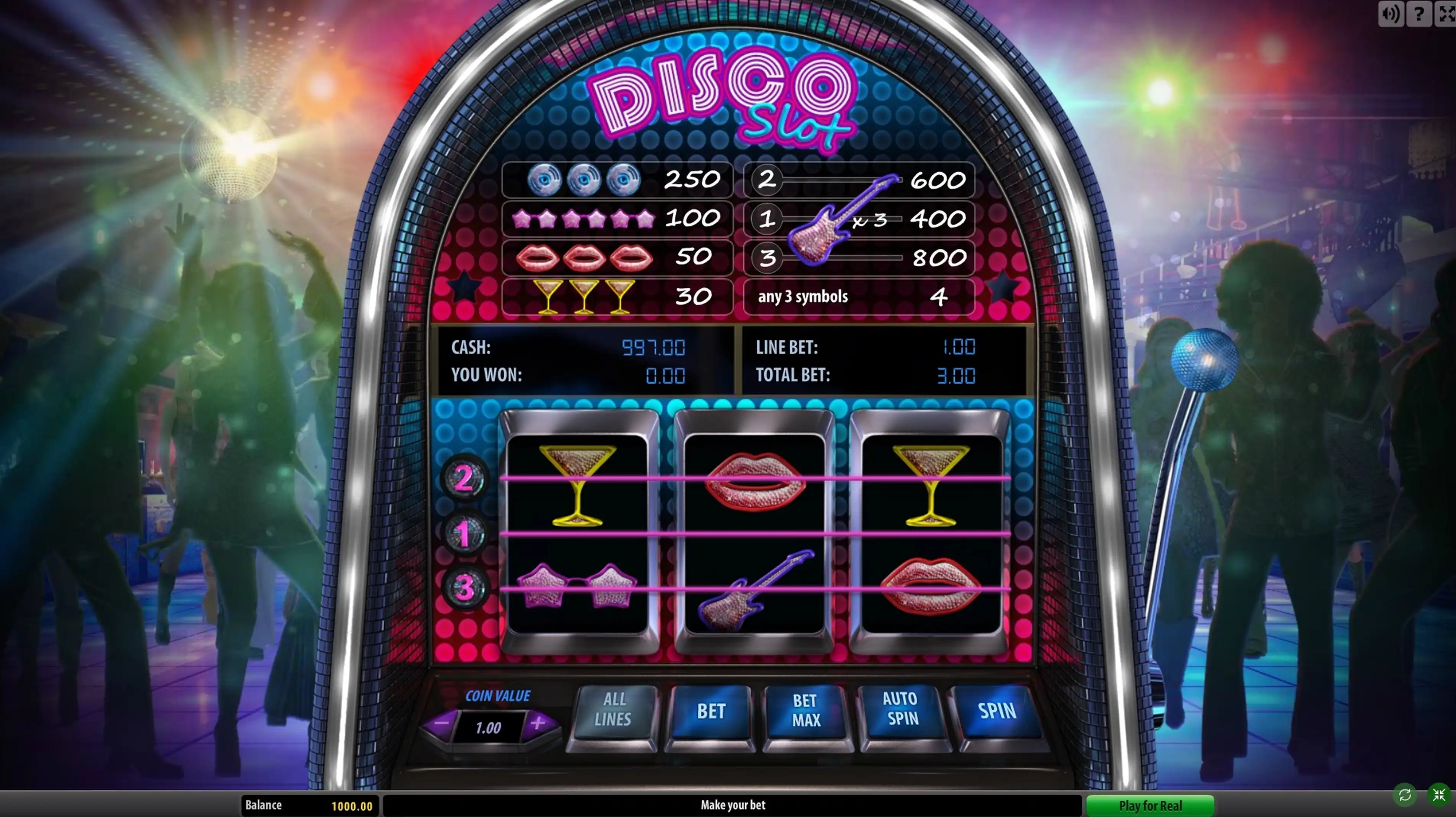 Reels in Disco Slot Slot Game by Gamescale Software