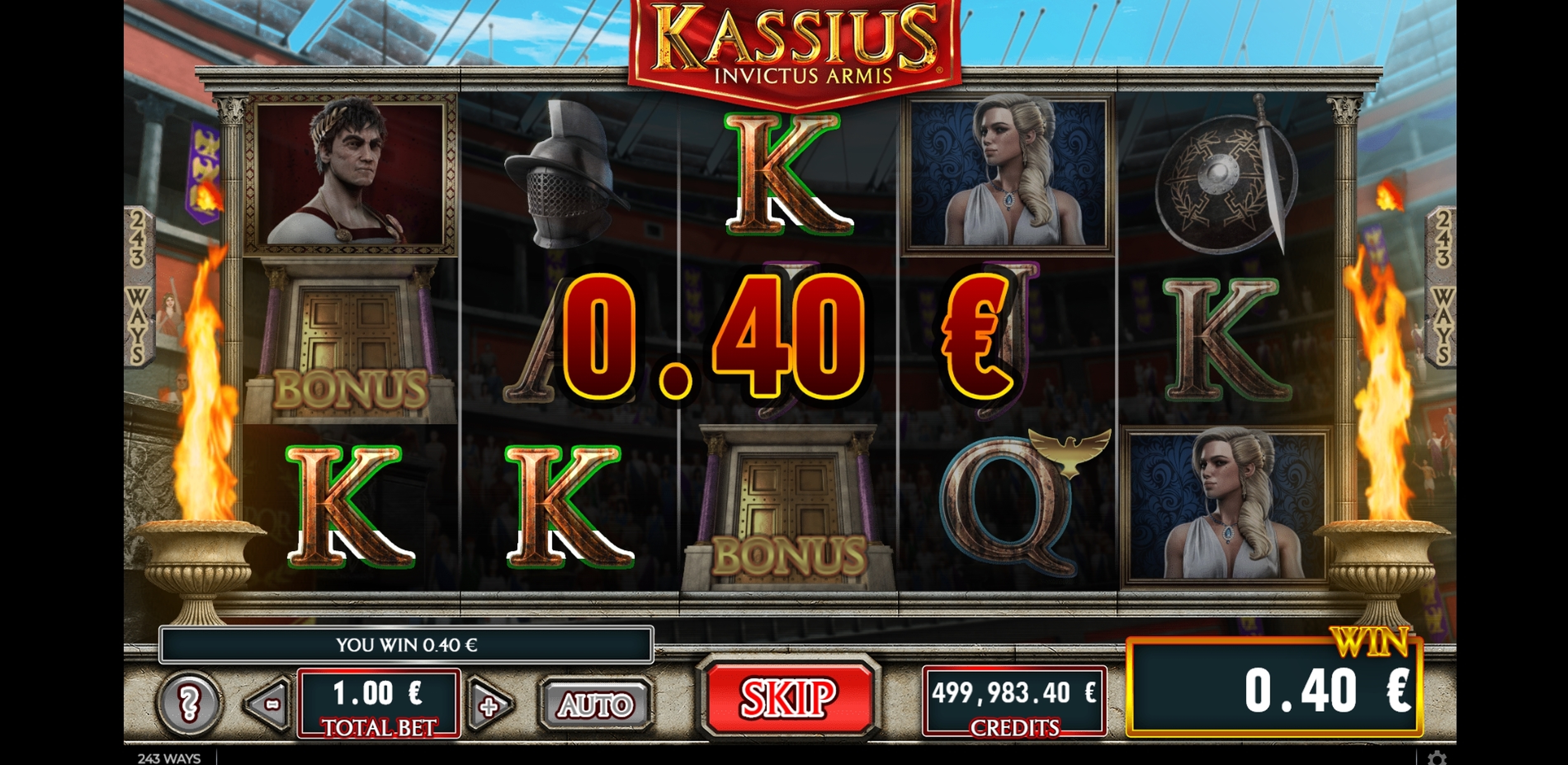 Win Money in Kassius Invictus Armis Free Slot Game by GAMING1