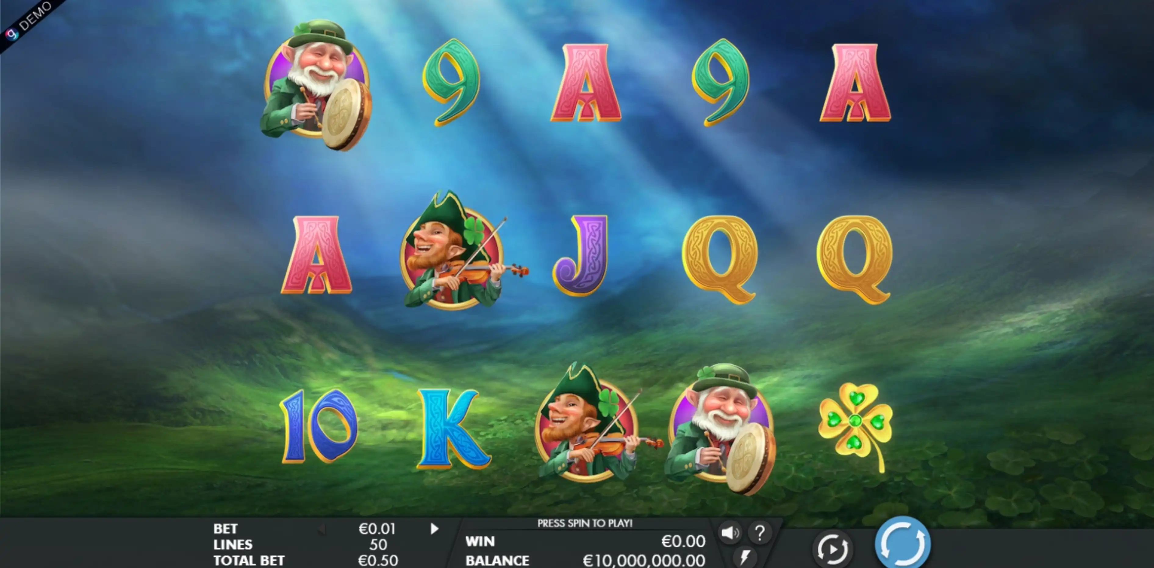 Reels in Leprechaun Legends Slot Game by Genesis Gaming