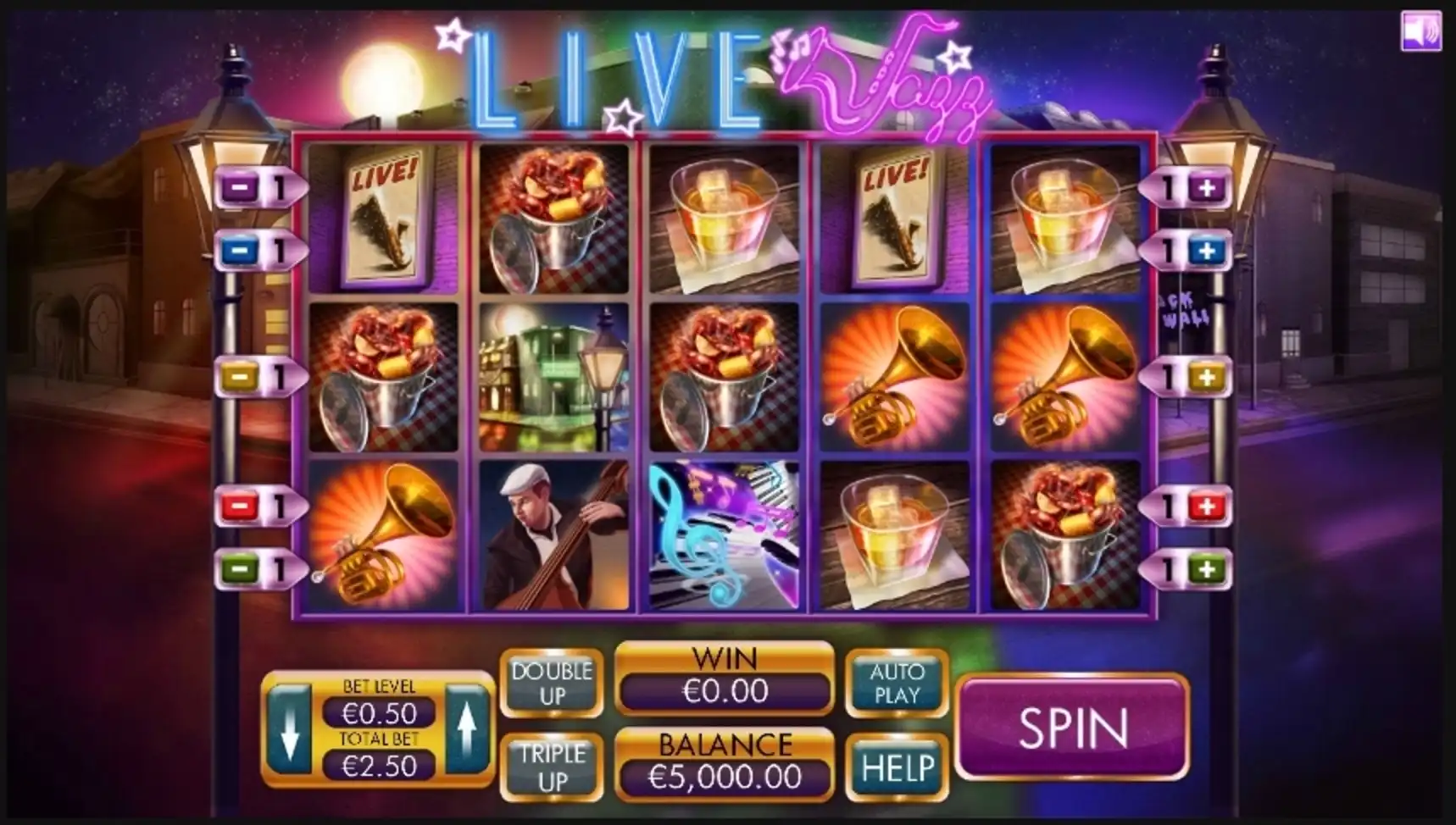 Reels in Live Jazz Slot Game by Genesis Gaming