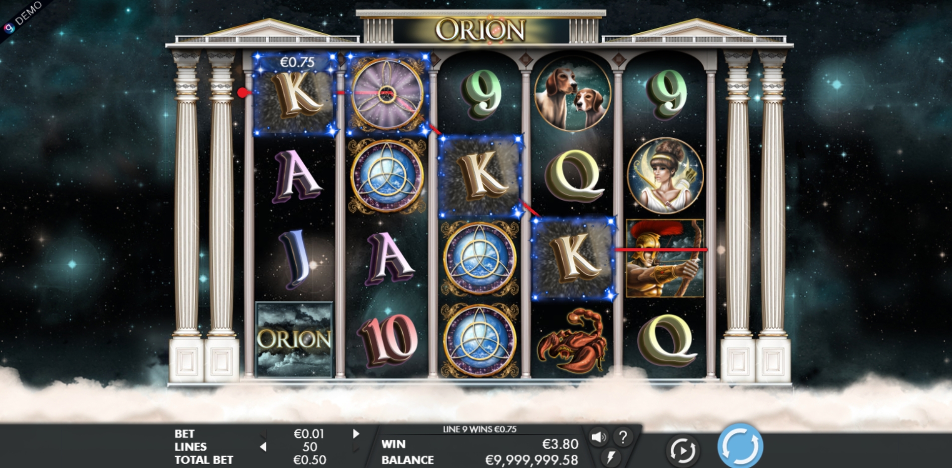 Win Money in Orion Free Slot Game by Genesis Gaming