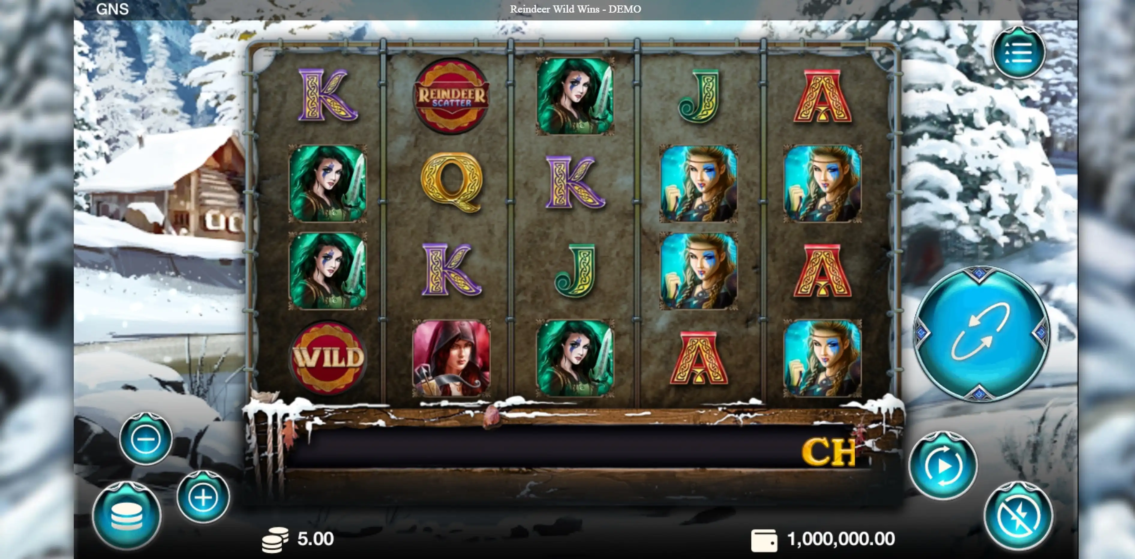 Reels in Reindeer Wild Wins Slot Game by Genesis Gaming