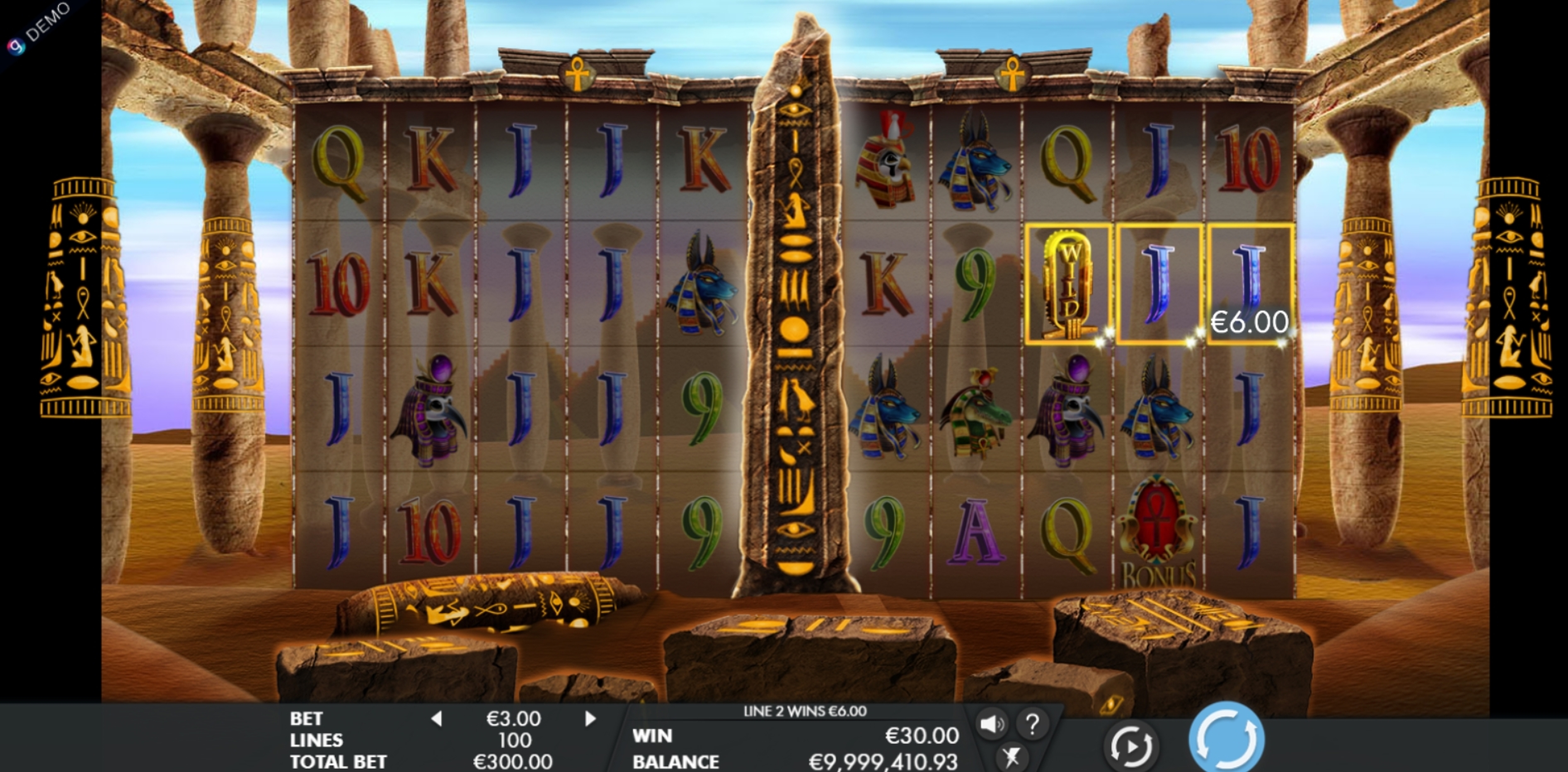 Win Money in Temple of Luxor Free Slot Game by Genesis Gaming