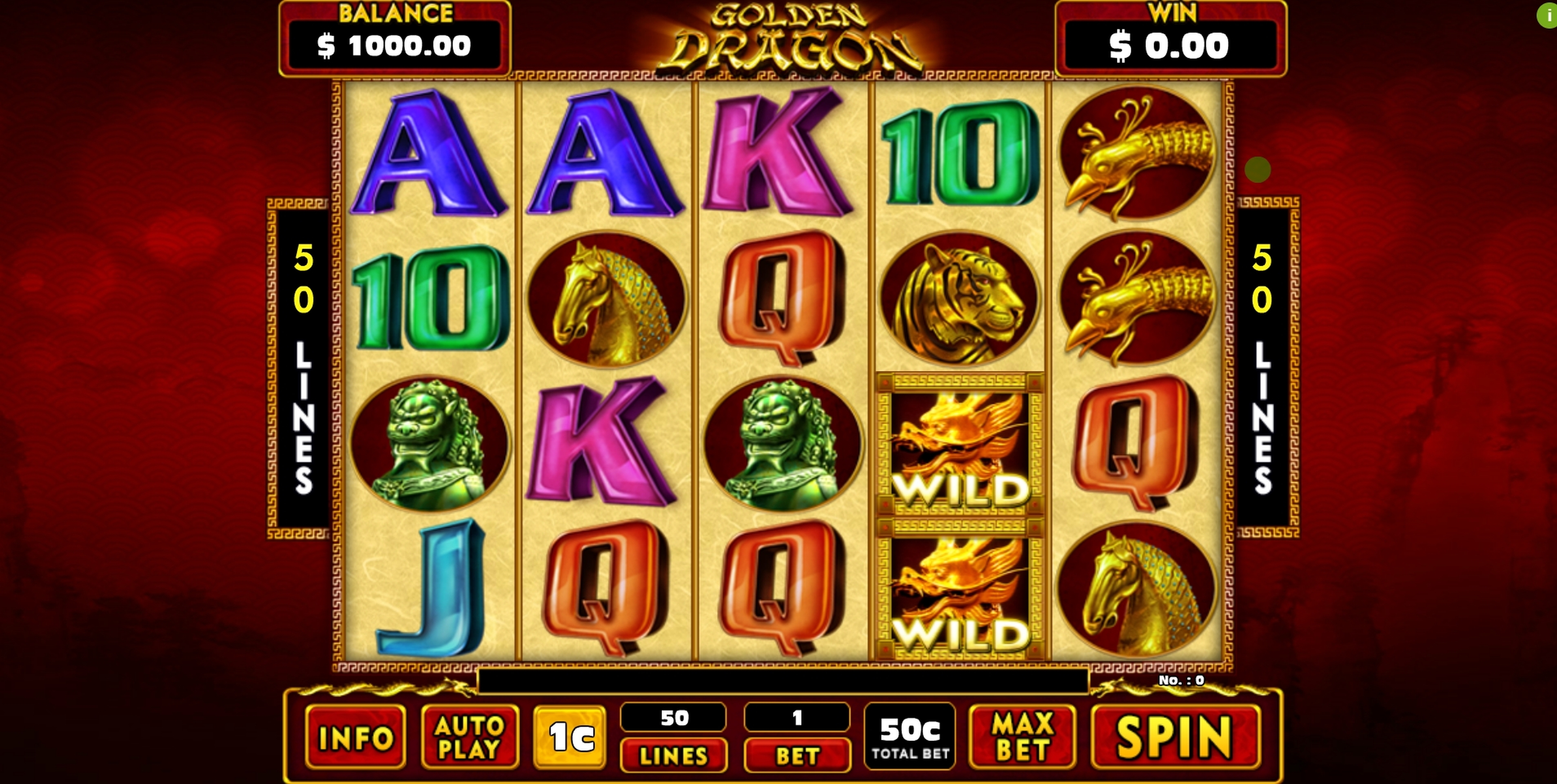 Reels in Golden Dragon Slot Game by GMW