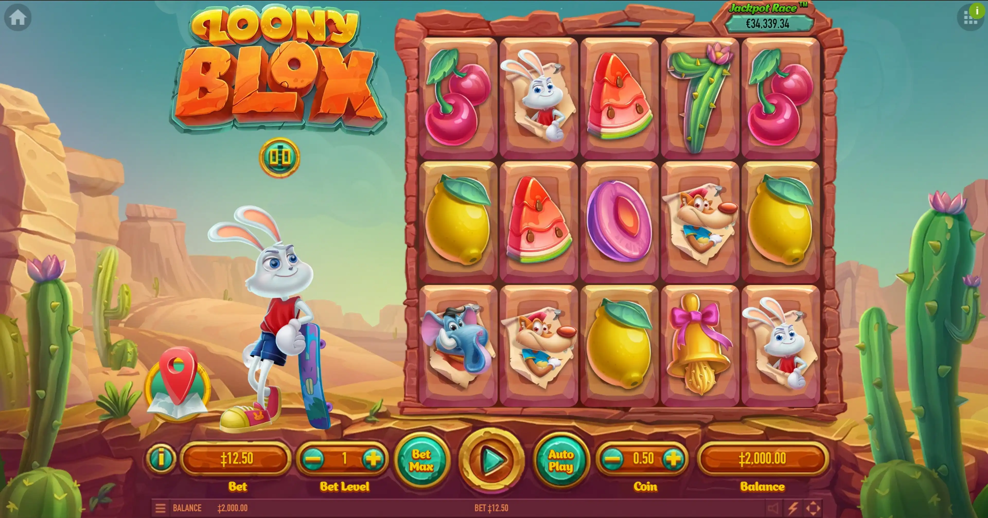 Reels in Loony Blox Slot Game by Habanero