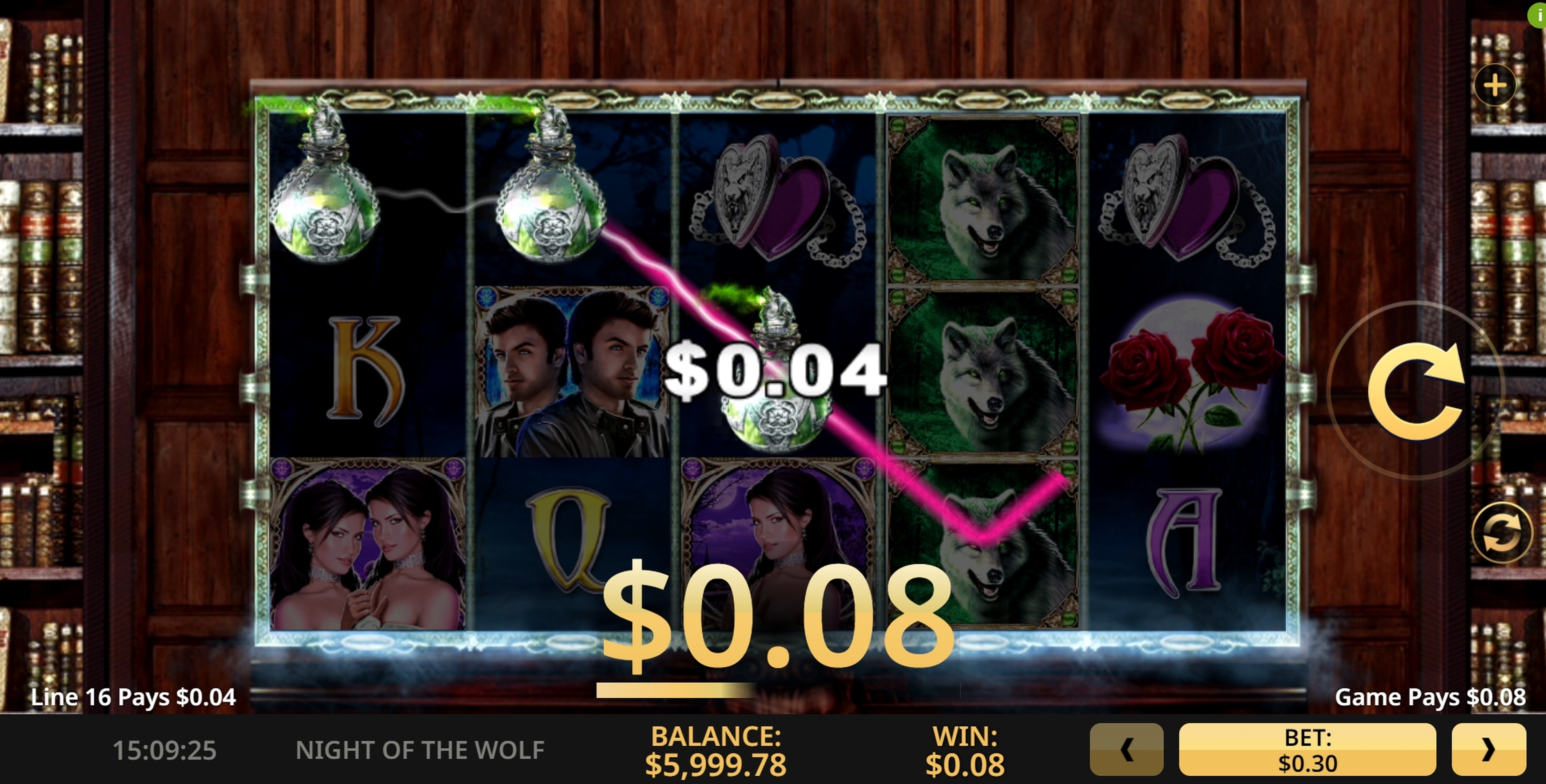Win Money in Night of the Wolf Free Slot Game by High 5 Games