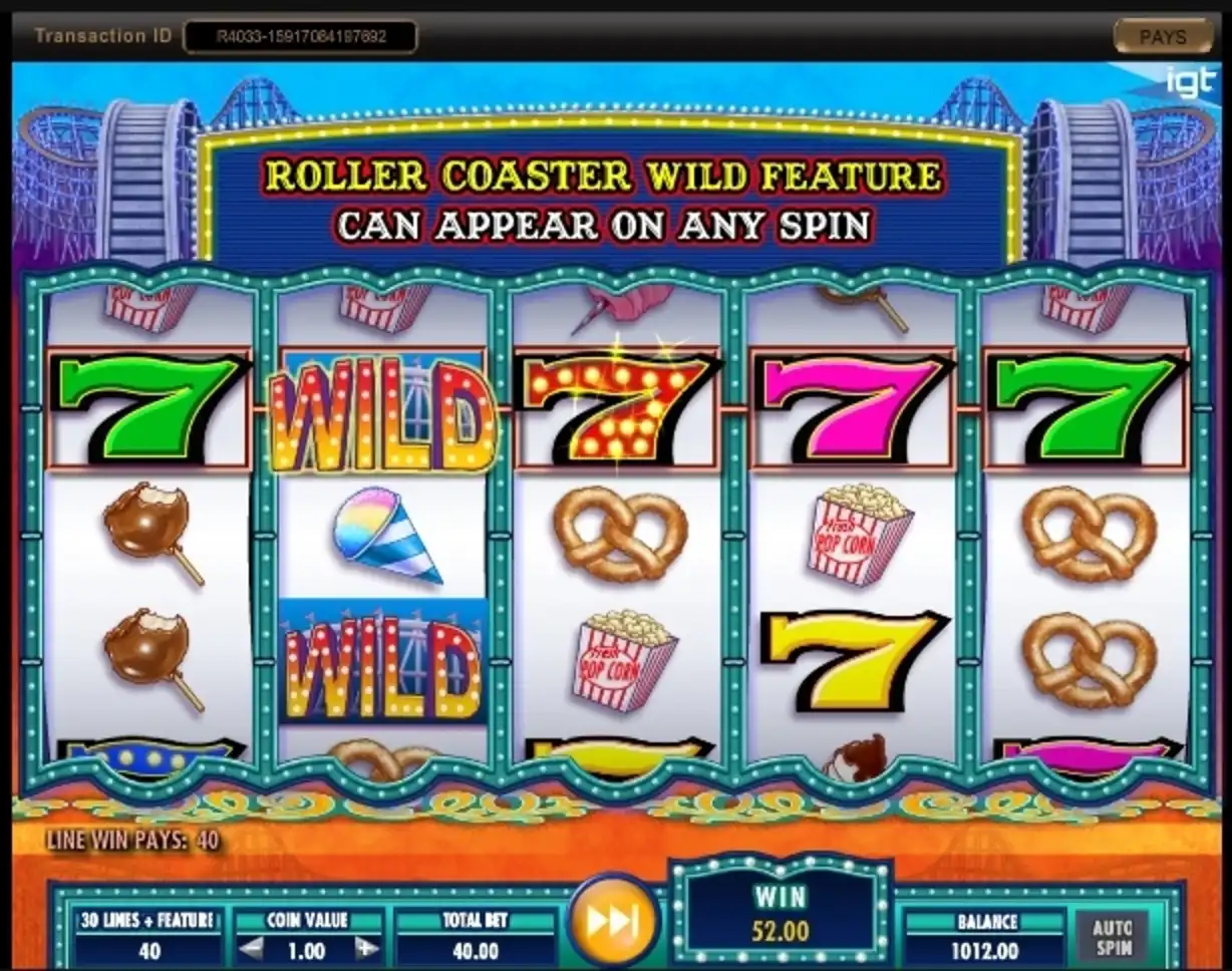 Win Money in Cash Coaster Free Slot Game by IGT