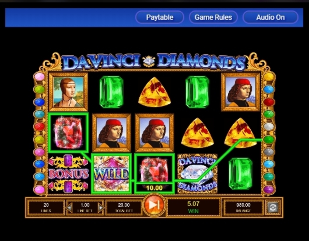 Win Money in Da Vinci Diamonds Free Slot Game by IGT