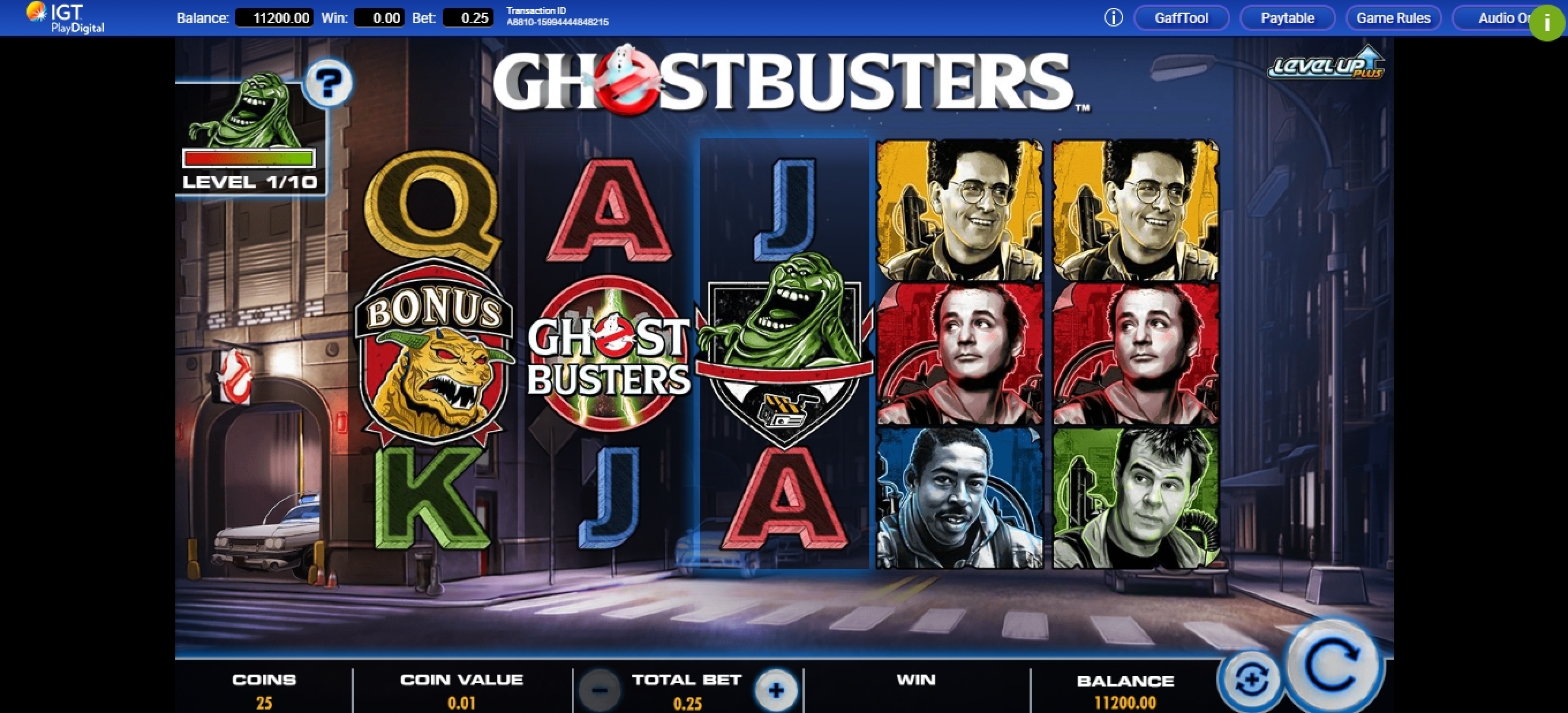 Reels in Ghostbusters Plus Slot Game by IGT