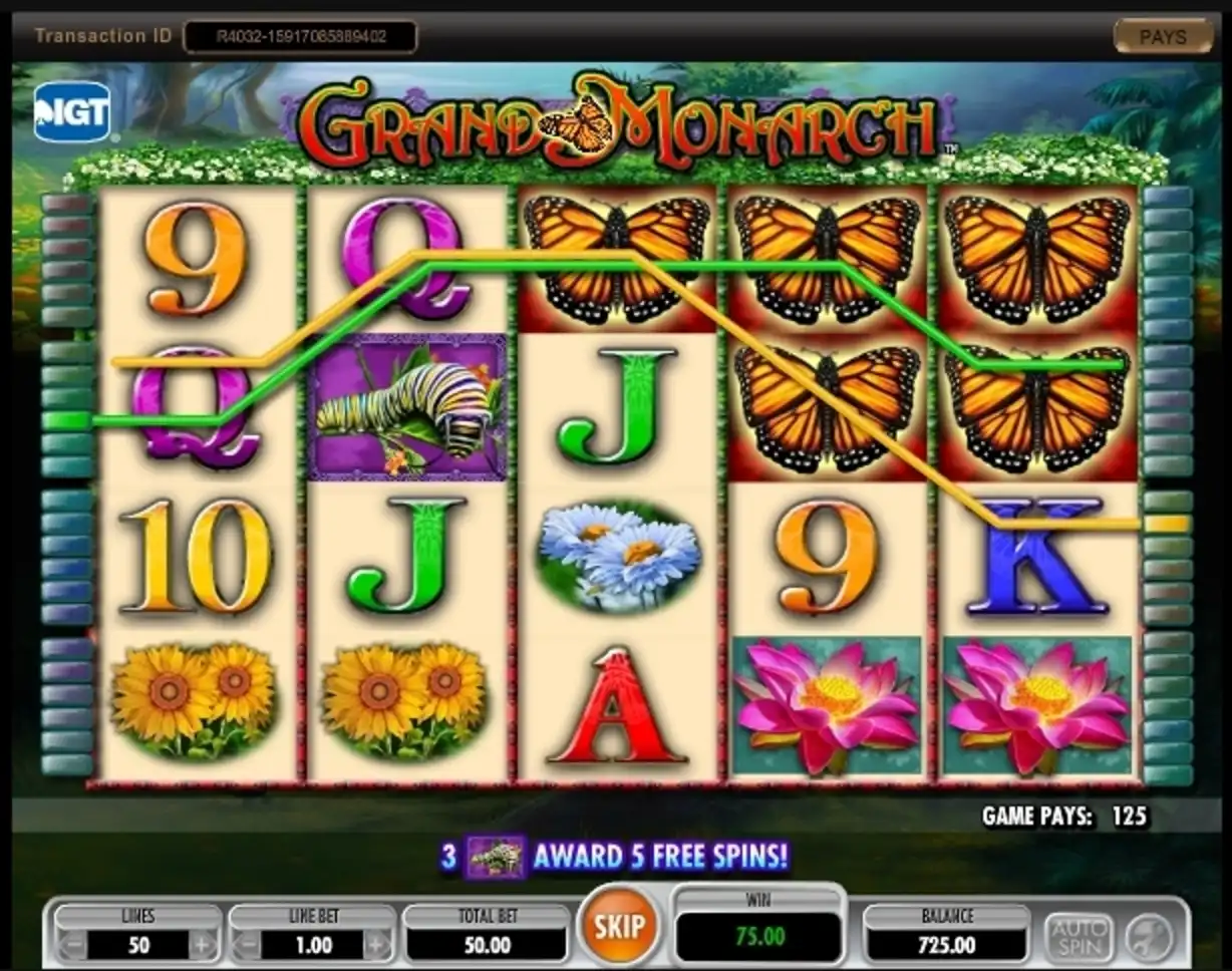 Win Money in Grand Monarch Free Slot Game by IGT