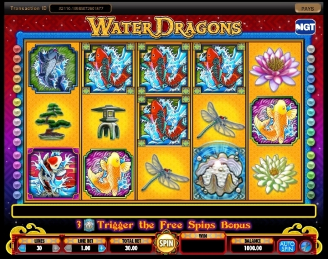 Reels in Water Dragons Slot Game by IGT